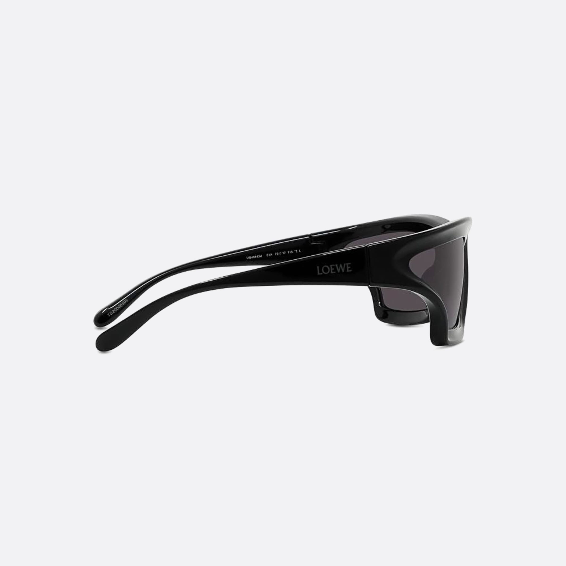 Loewe 70mm Signature 01a Black Shield Men Sunglasses - Additional Angle