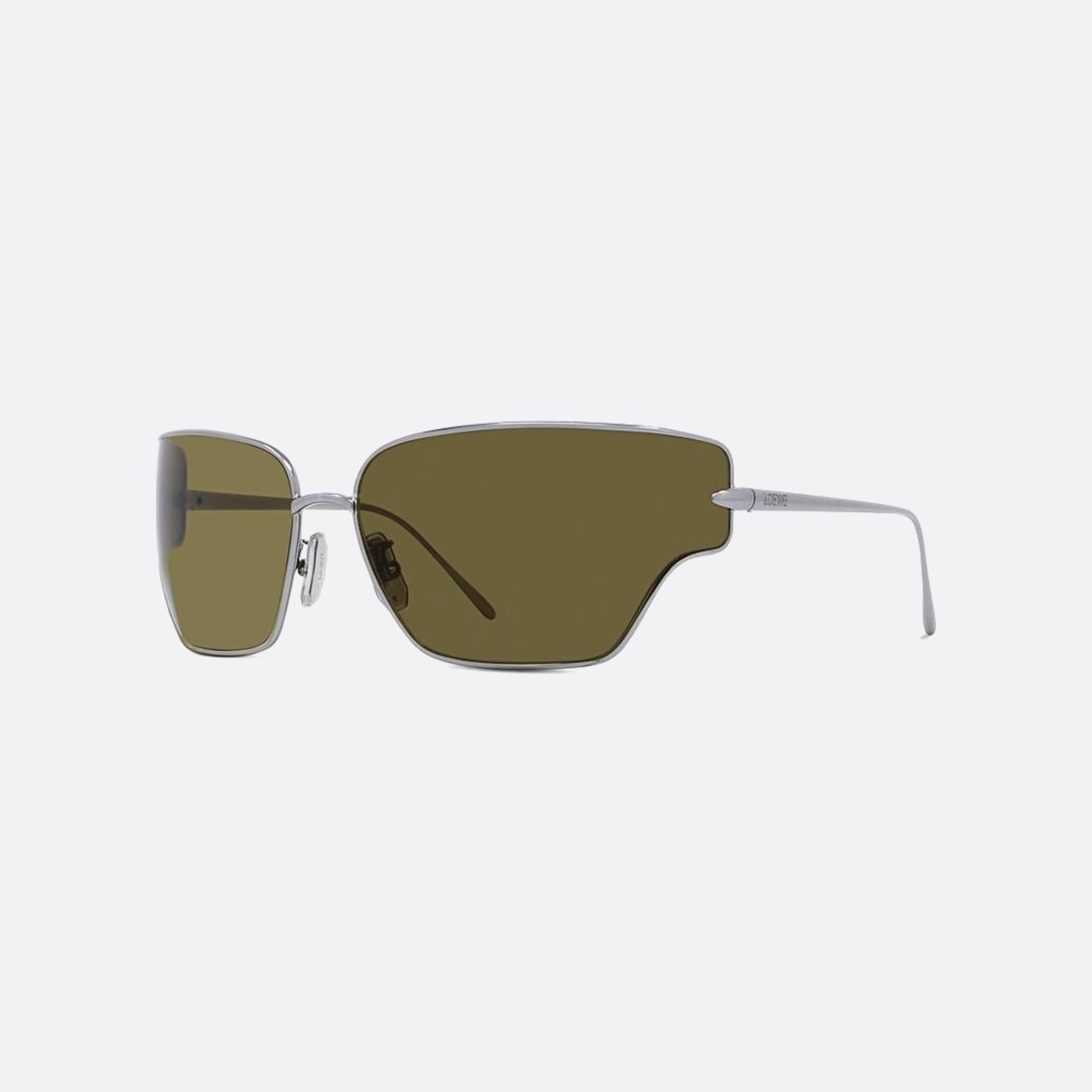 Loewe 70mm Signature 14n Black Geometric Women Sunglasses - Side View