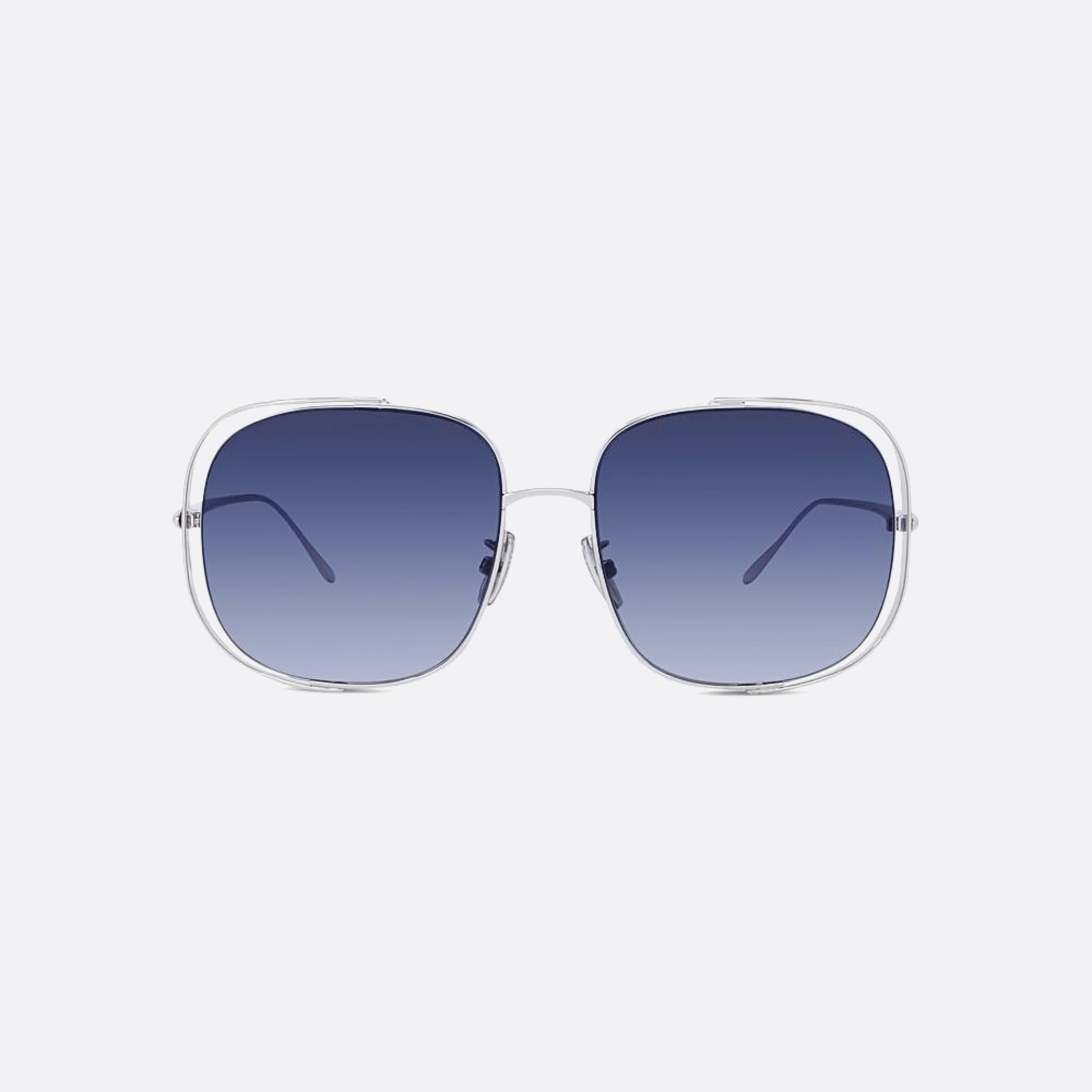 Loewe 57mm Signature 16w Silver Rectangle Women Sunglasses - Main View
