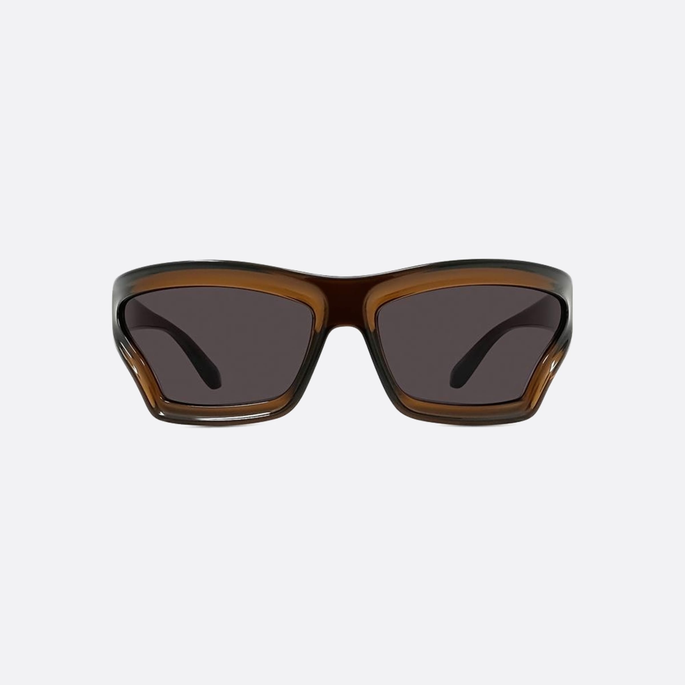 Loewe 70mm Signature 47a Brown Shield Men Sunglasses - Main View