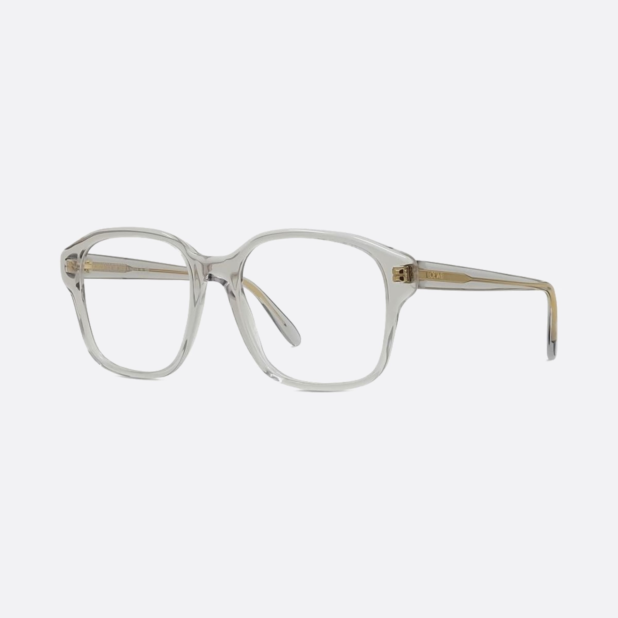 Loewe 54mm Slim Grey Squared Women Eyeglasses - Side View