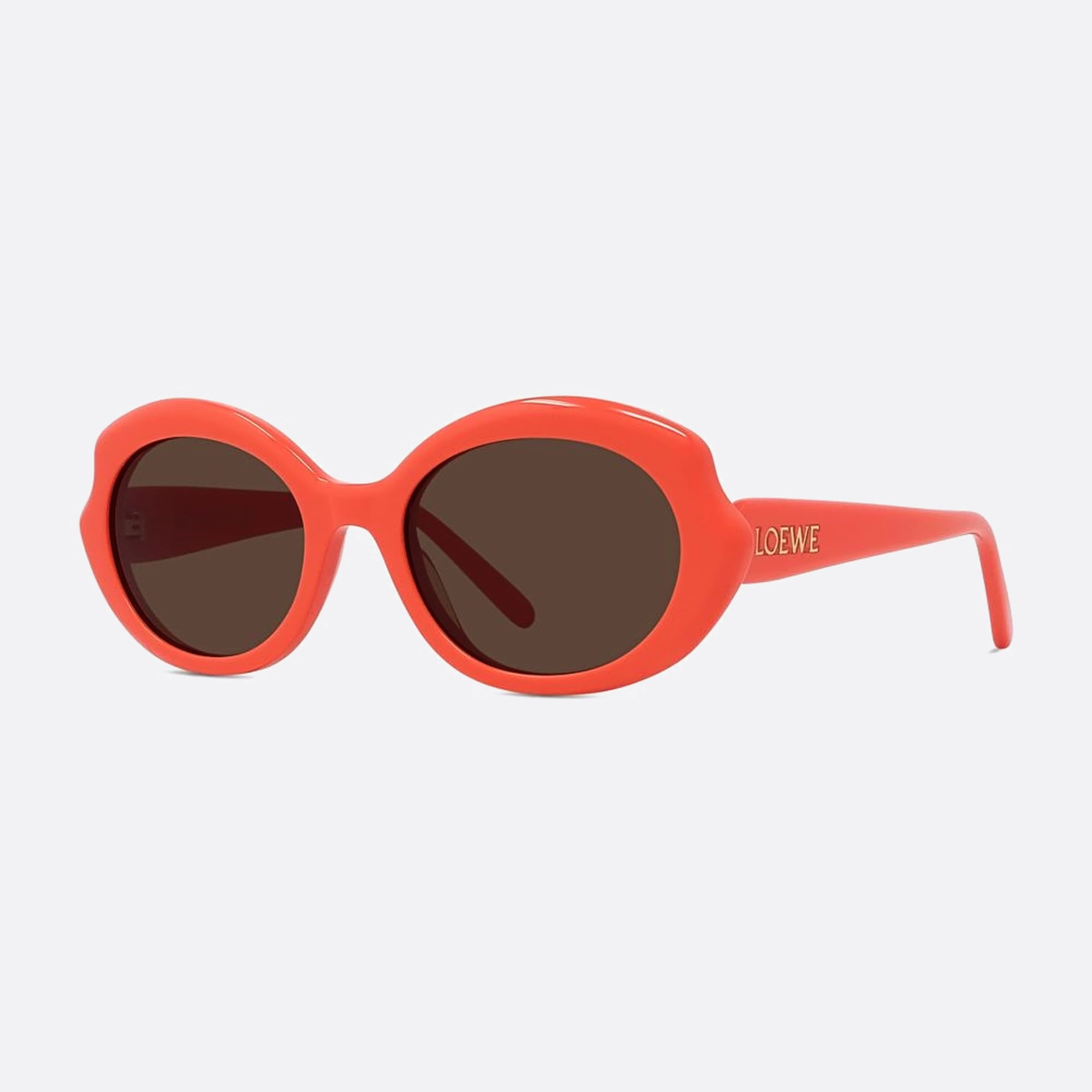 Loewe 54mm Slim 42e Red Oval Women Sunglasses - Side View