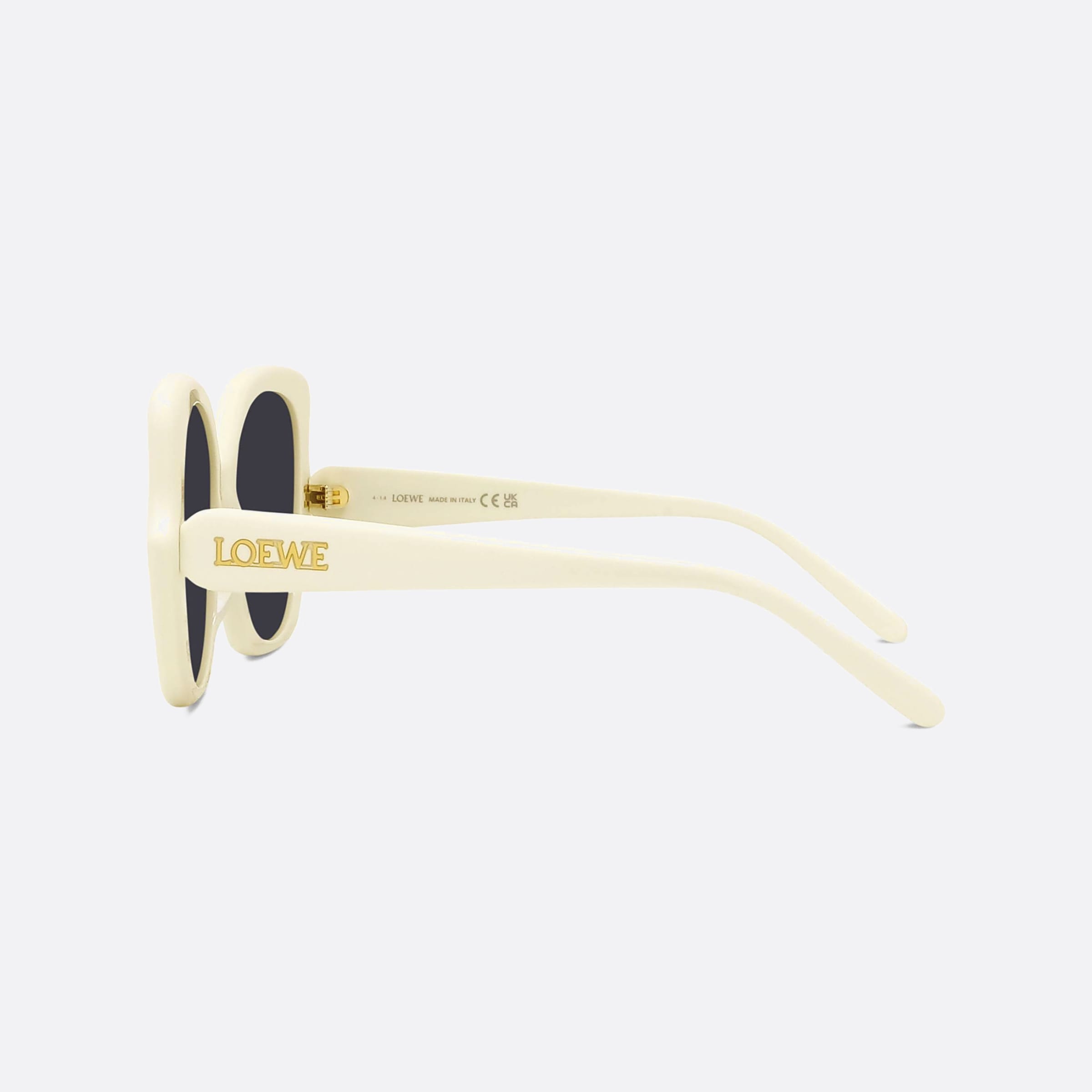 Loewe 55mm Thin Lw40133i 25a White Unisex Sunglasses - Detail View