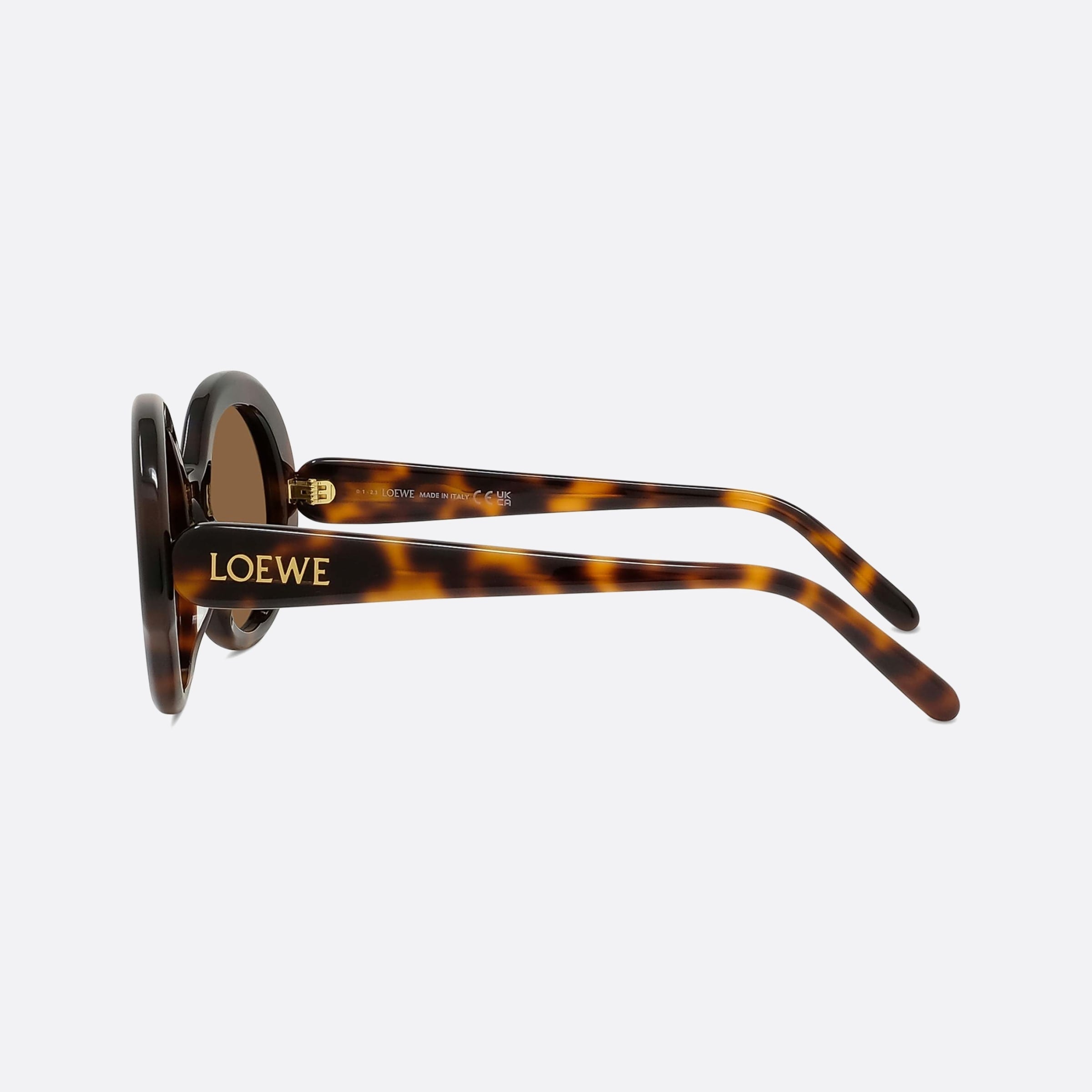Loewe 52mm Thin Lw40135i 52e Tortoise Unisex Sunglasses - Detail View