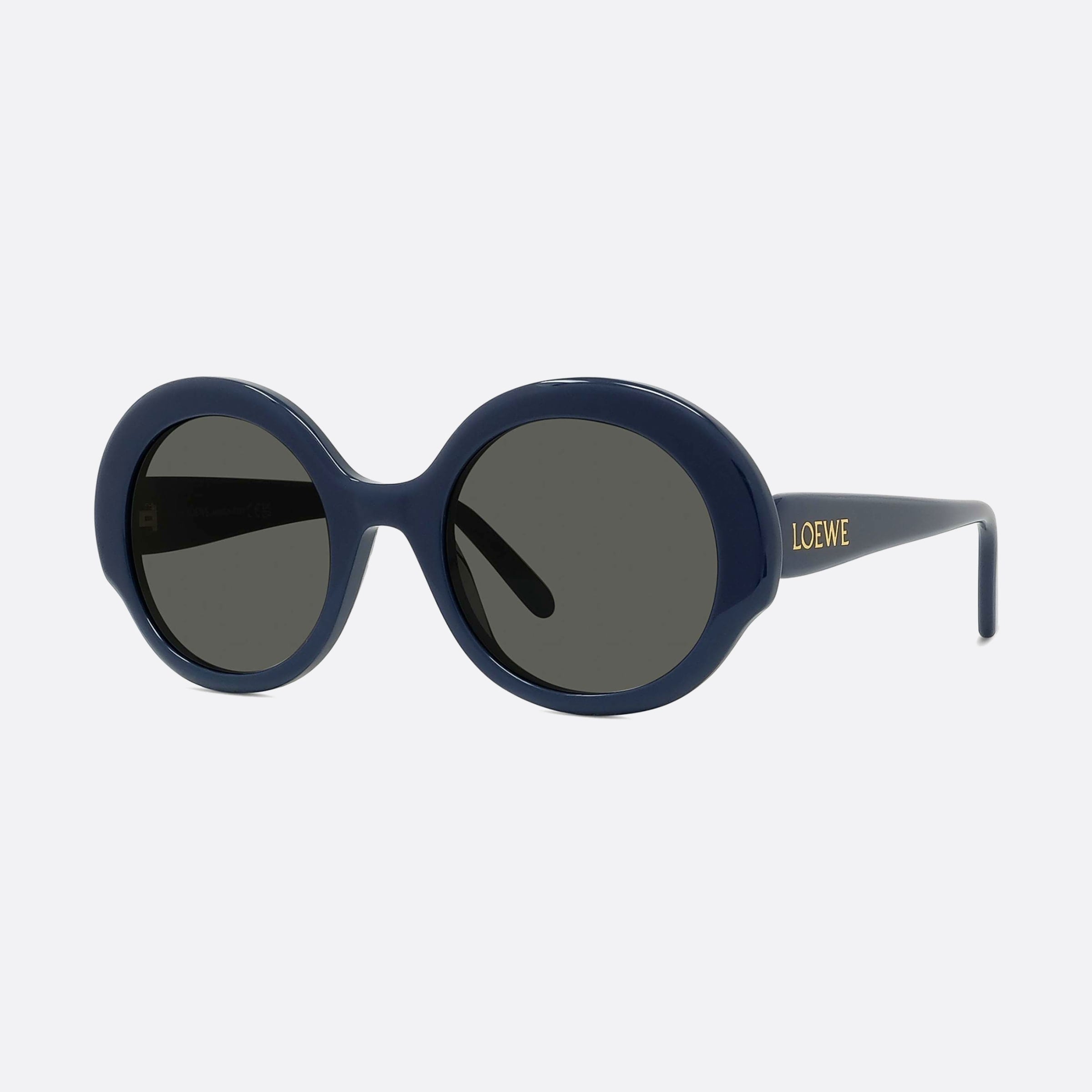 Loewe 52mm Thin Lw40135i 90a Blue Unisex Sunglasses - Main View