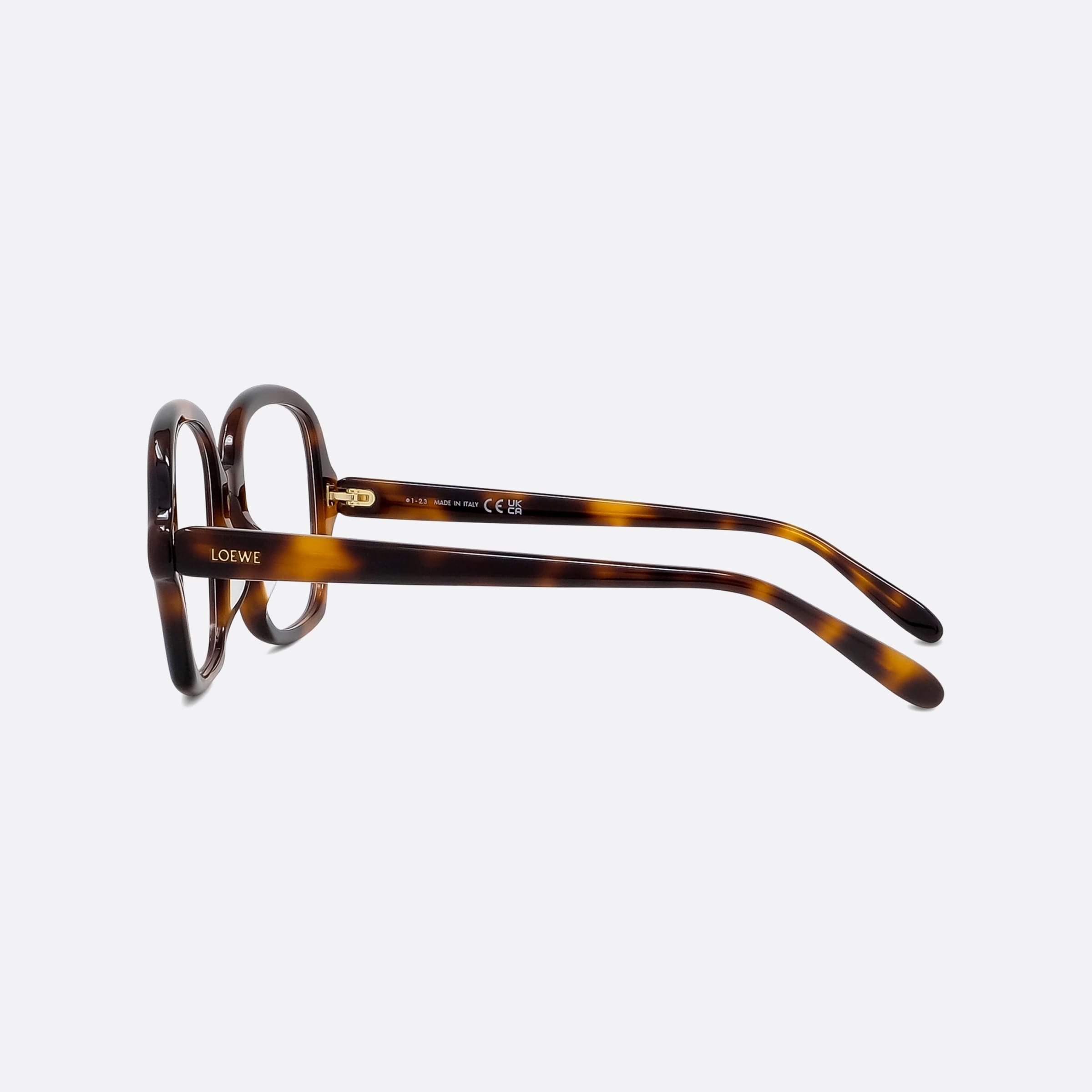 Loewe 52mm Thin Lw50070i Tortoise Women Eyeglasses - Detail View