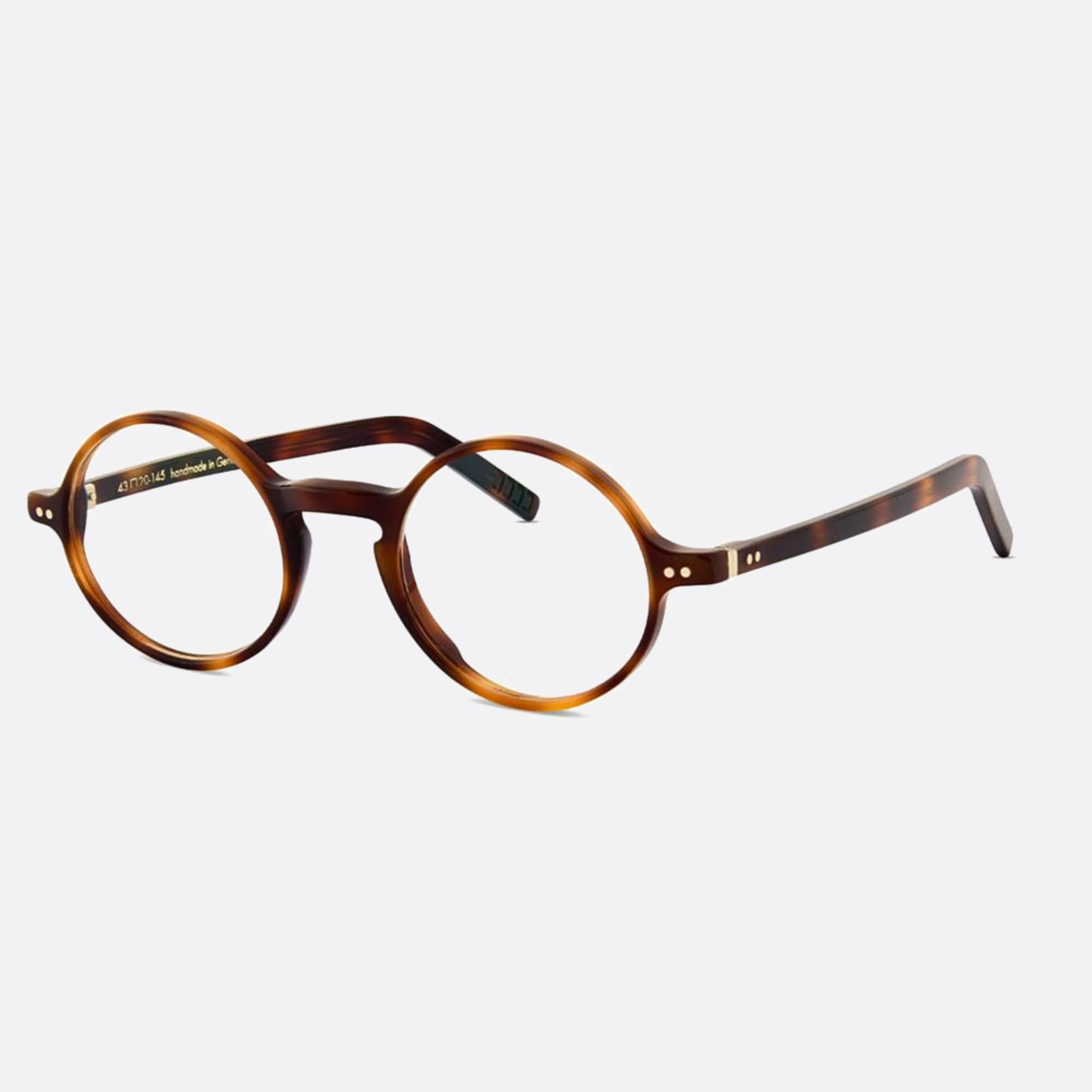 Lunor 43mm A12 Havana Visor Unisex Eyeglasses - Side View