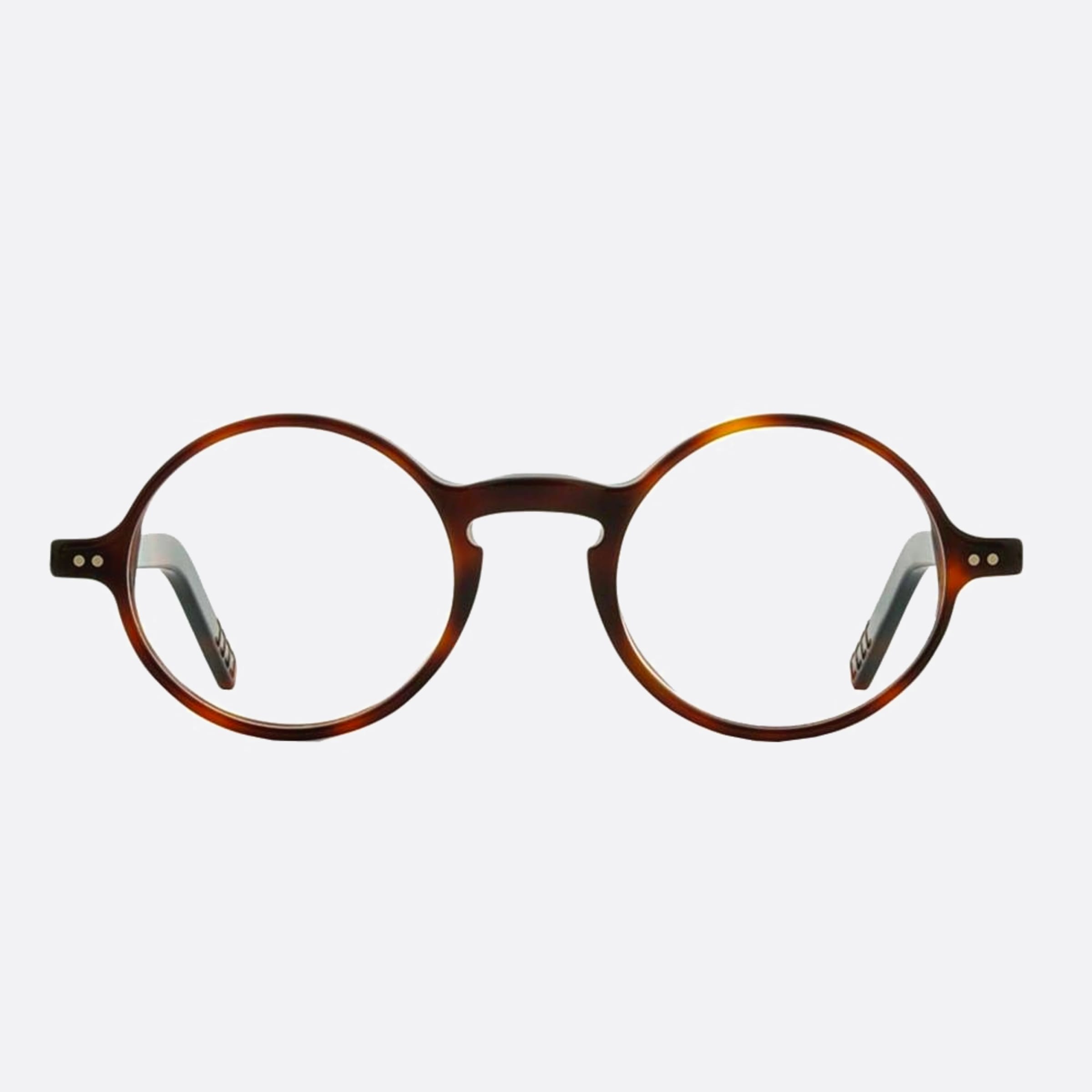 Lunor 43mm A12 15matt Havana Round Unisex Eyeglasses - Main View
