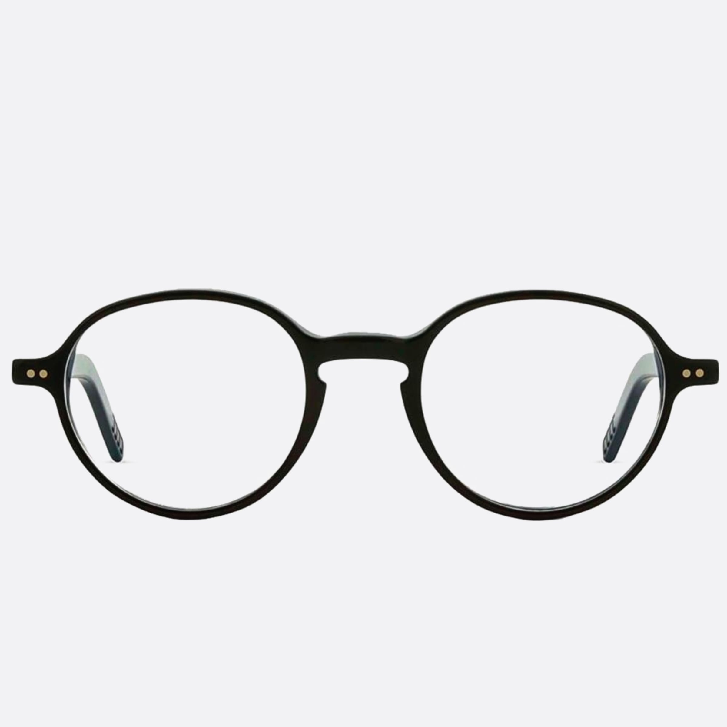 Lunor 49mm A12 Black Geometric Unisex Eyeglasses - Main View