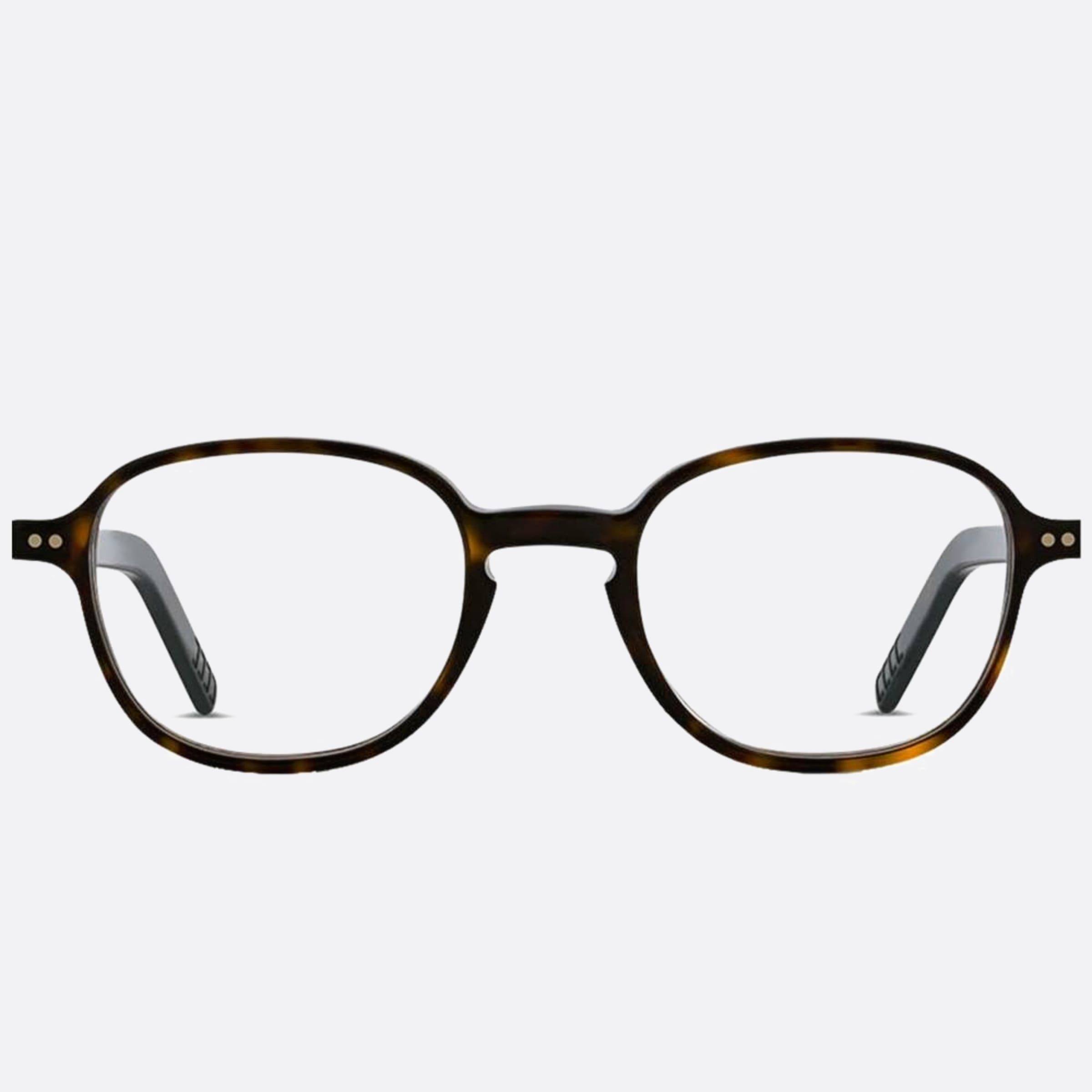 Lunor 46mm A12 Havana Geometric Unisex Eyeglasses - Main View