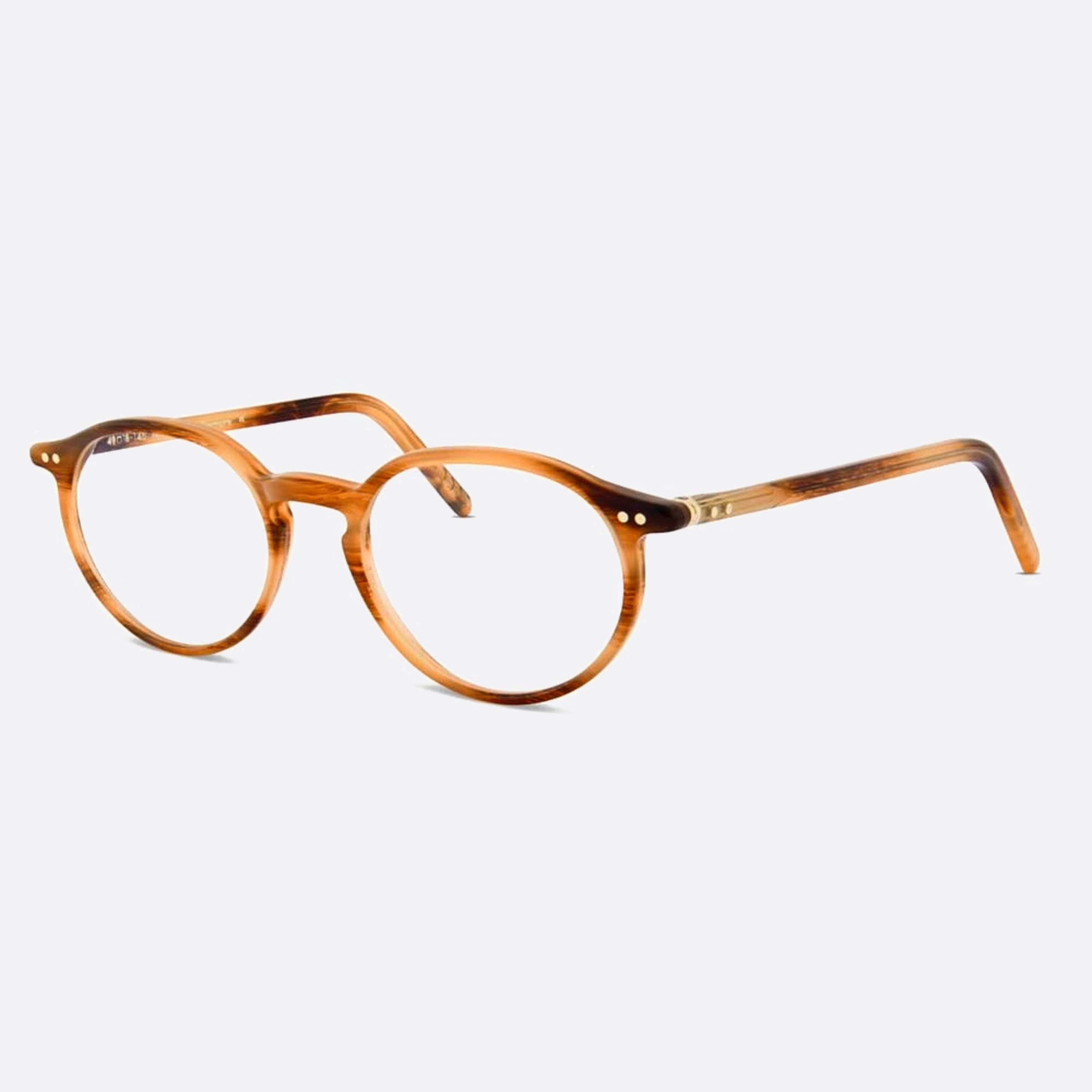 Lunor 48mm Havana Visor Unisex Eyeglasses - Side View