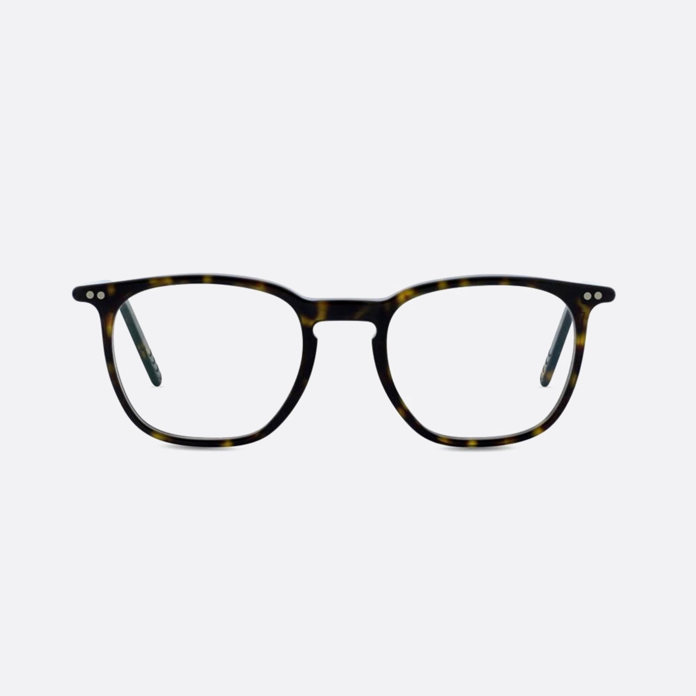 Lunor 49mm Havana Squared Unisex Eyeglasses - Main View