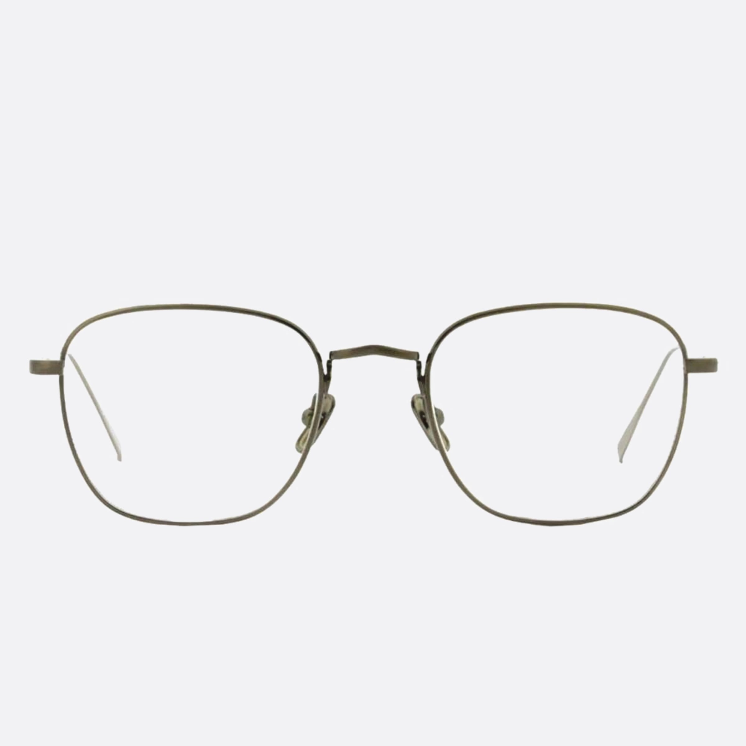 Lunor 48mm Silver Geometric Unisex Eyeglasses - Main View
