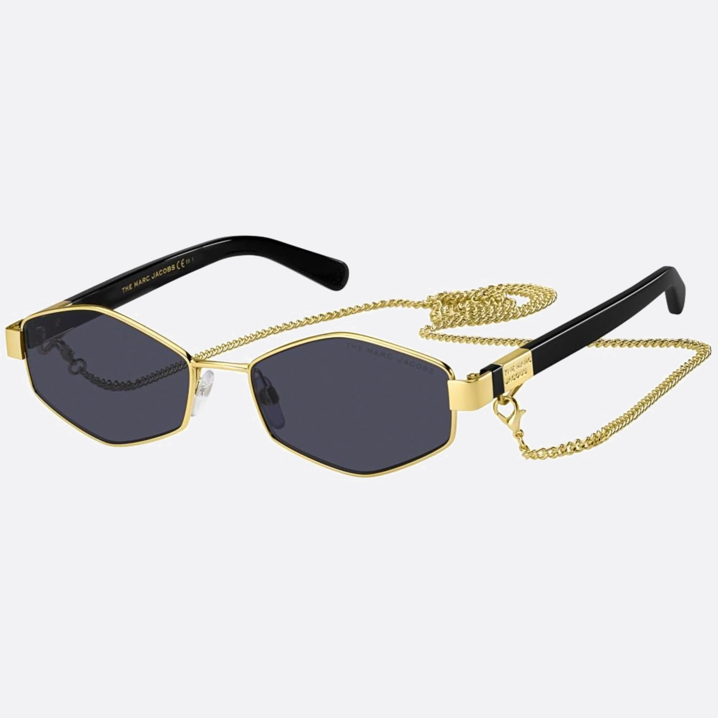 Marc 55mm Jacobs Marc J5g Gold Geometric Women Sunglasses - Side View