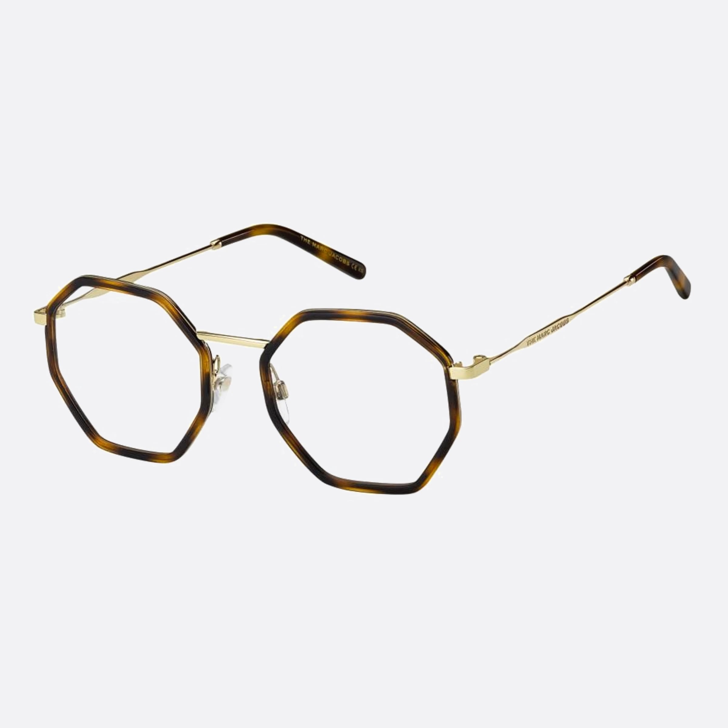 Marc 50mm Jacobs Marc Havana Geometric Women Eyeglasses - Side View