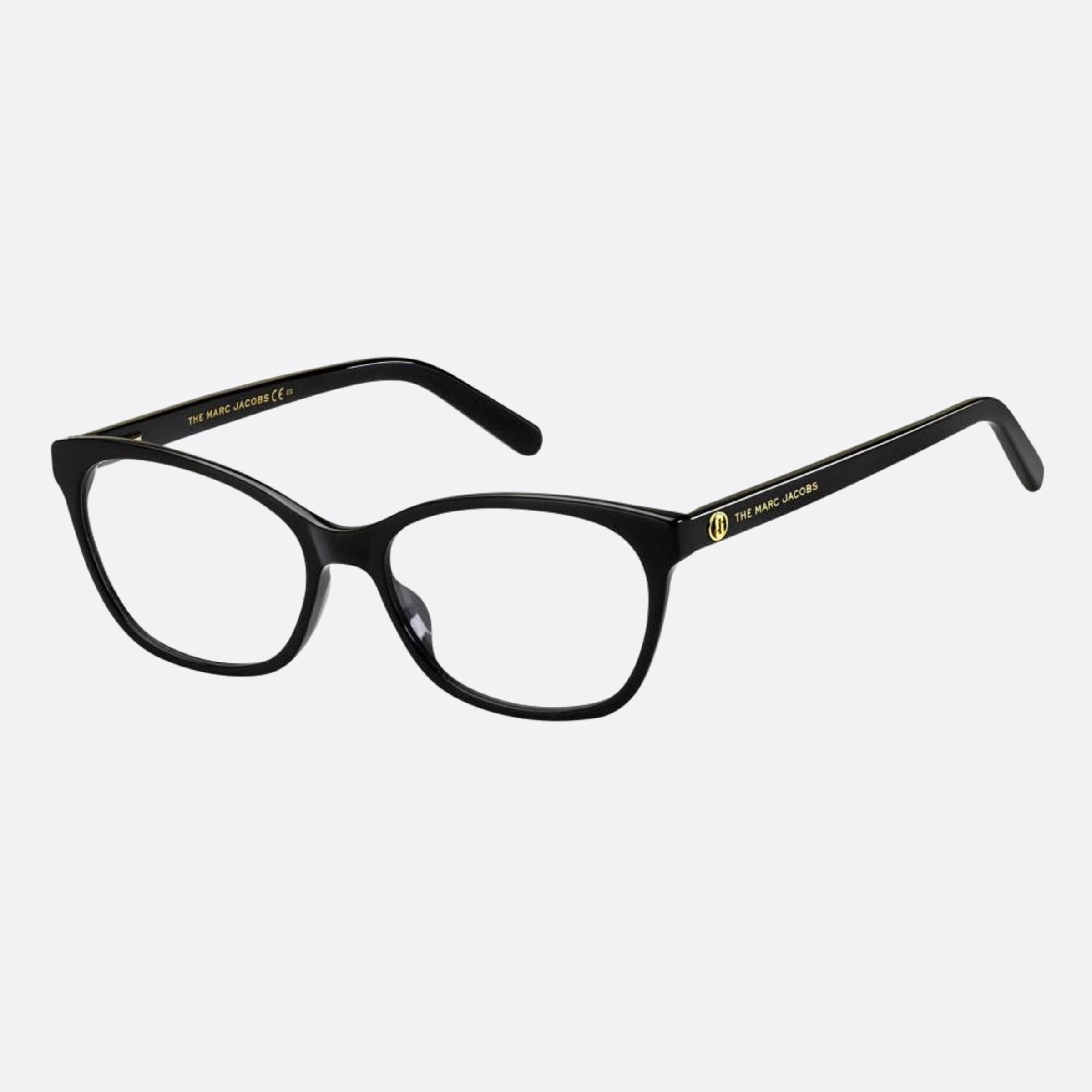 Marc 53mm Jacobs Marc Black Geometric Women Eyeglasses - Side View