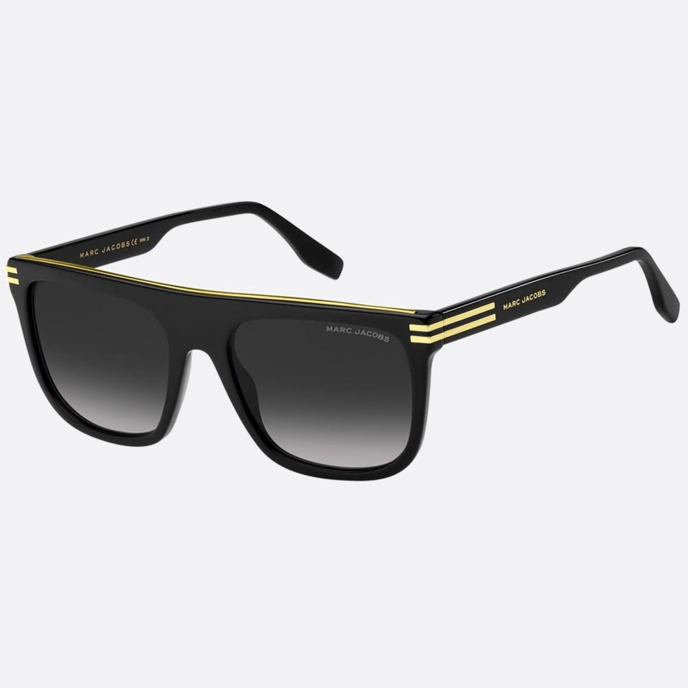 Marc 56mm Jacobs Marc Black Geometric Men Sunglasses - Side View