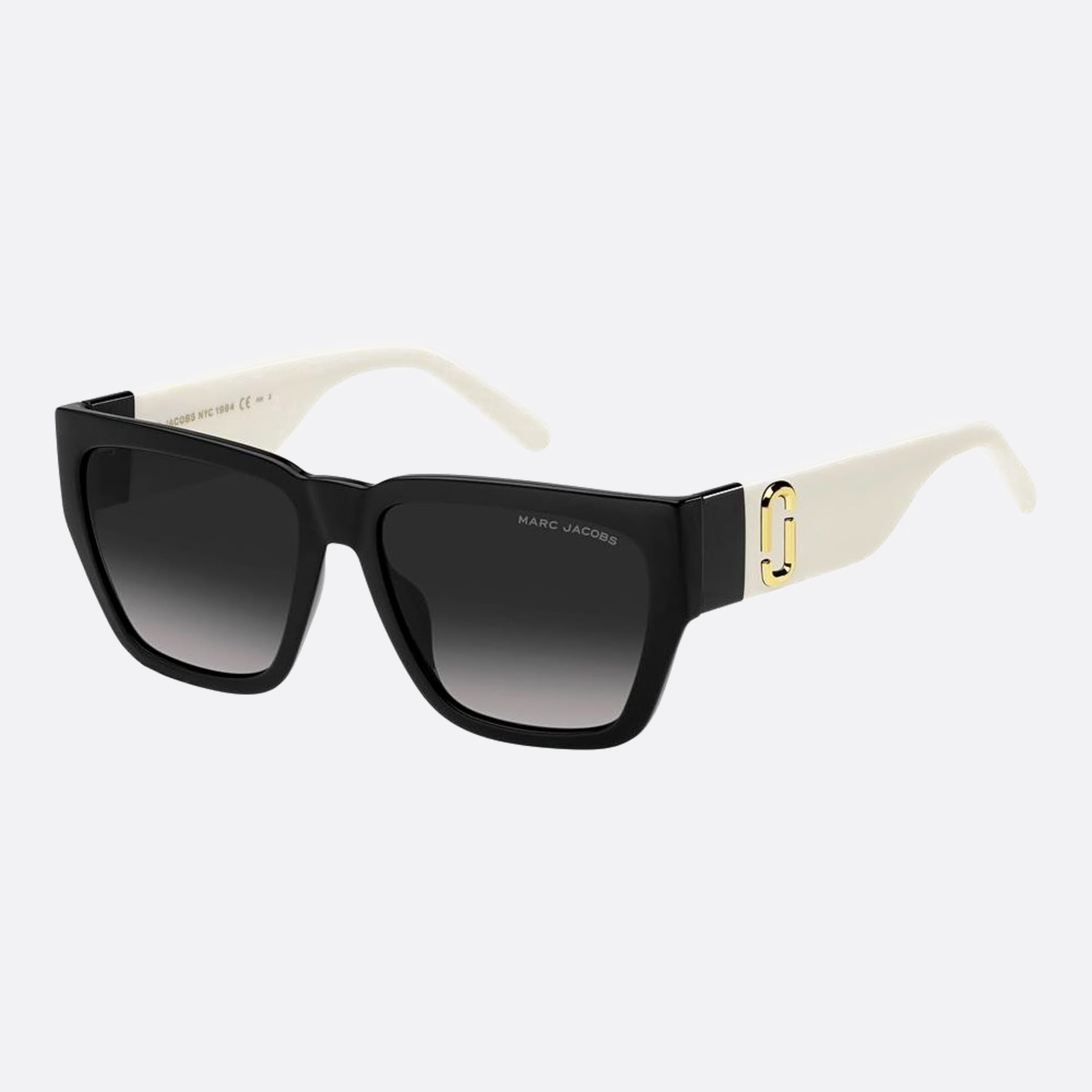 Marc 57mm Jacobs Marc 80s Black Geometric Women Sunglasses - Side View