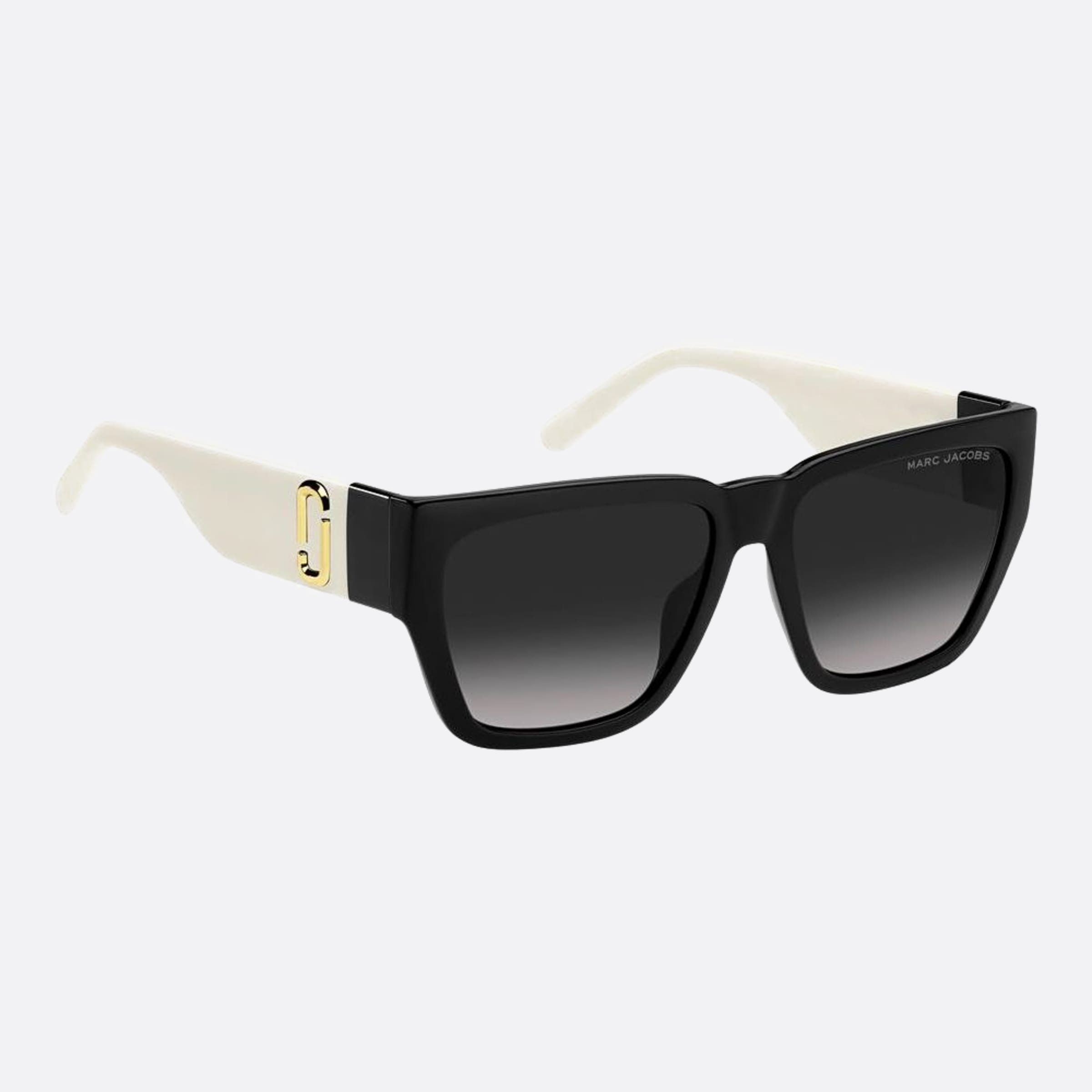 Marc 57mm Jacobs Marc 80s Black Geometric Women Sunglasses - Detail View