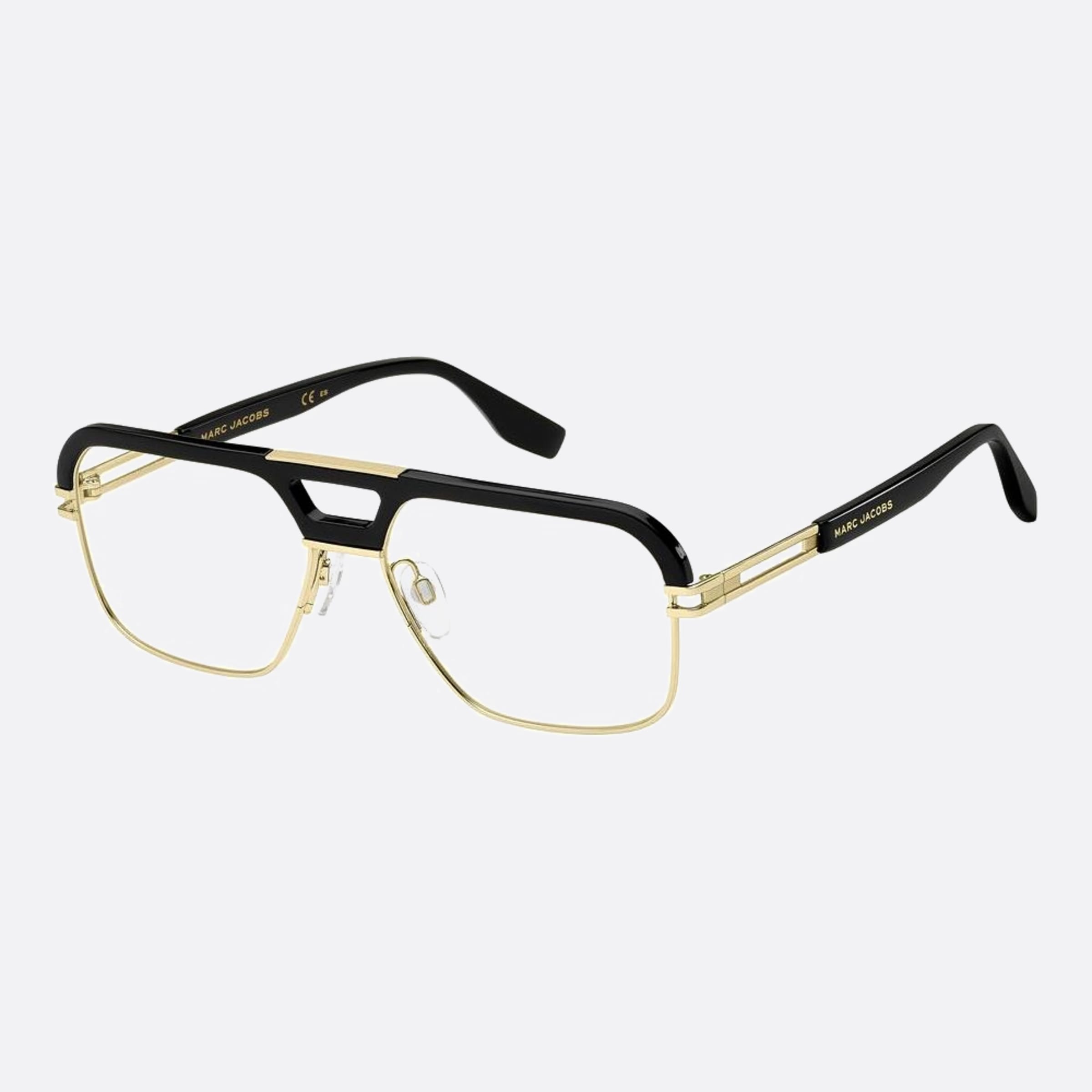 Marc 58mm Jacobs Marc Rhl Gold Squared Men Eyeglasses - Side View