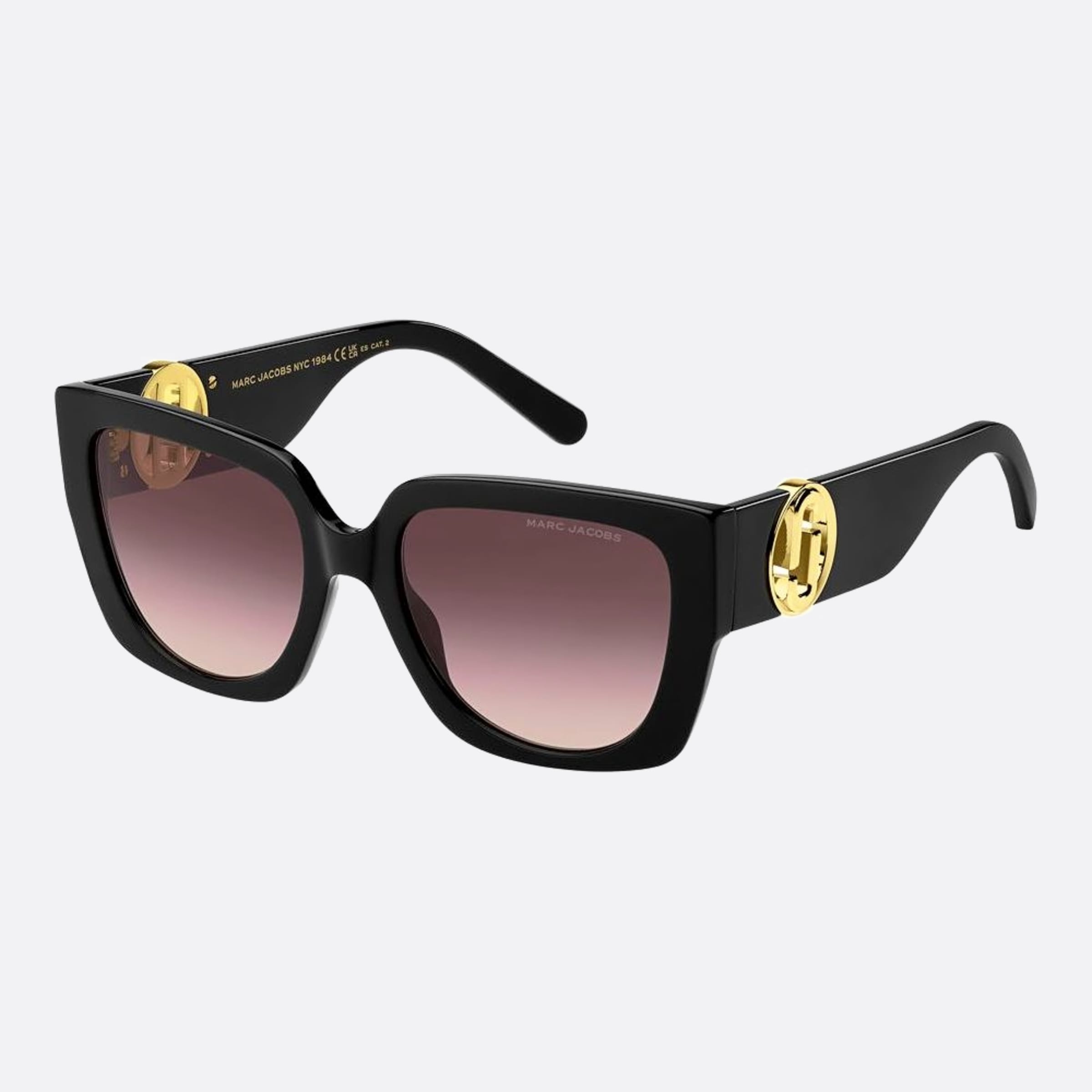 Marc 54mm Jacobs Marc Black Geometric Women Sunglasses - Side View