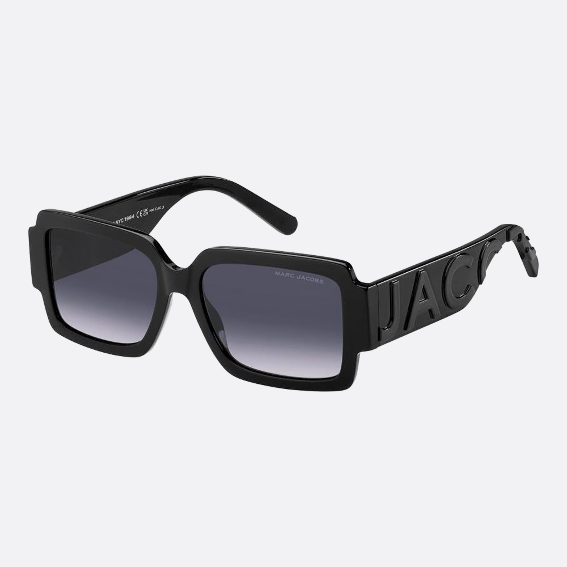 Marc 55mm Jacobs Marc 08a Black Squared Women Sunglasses - Side View