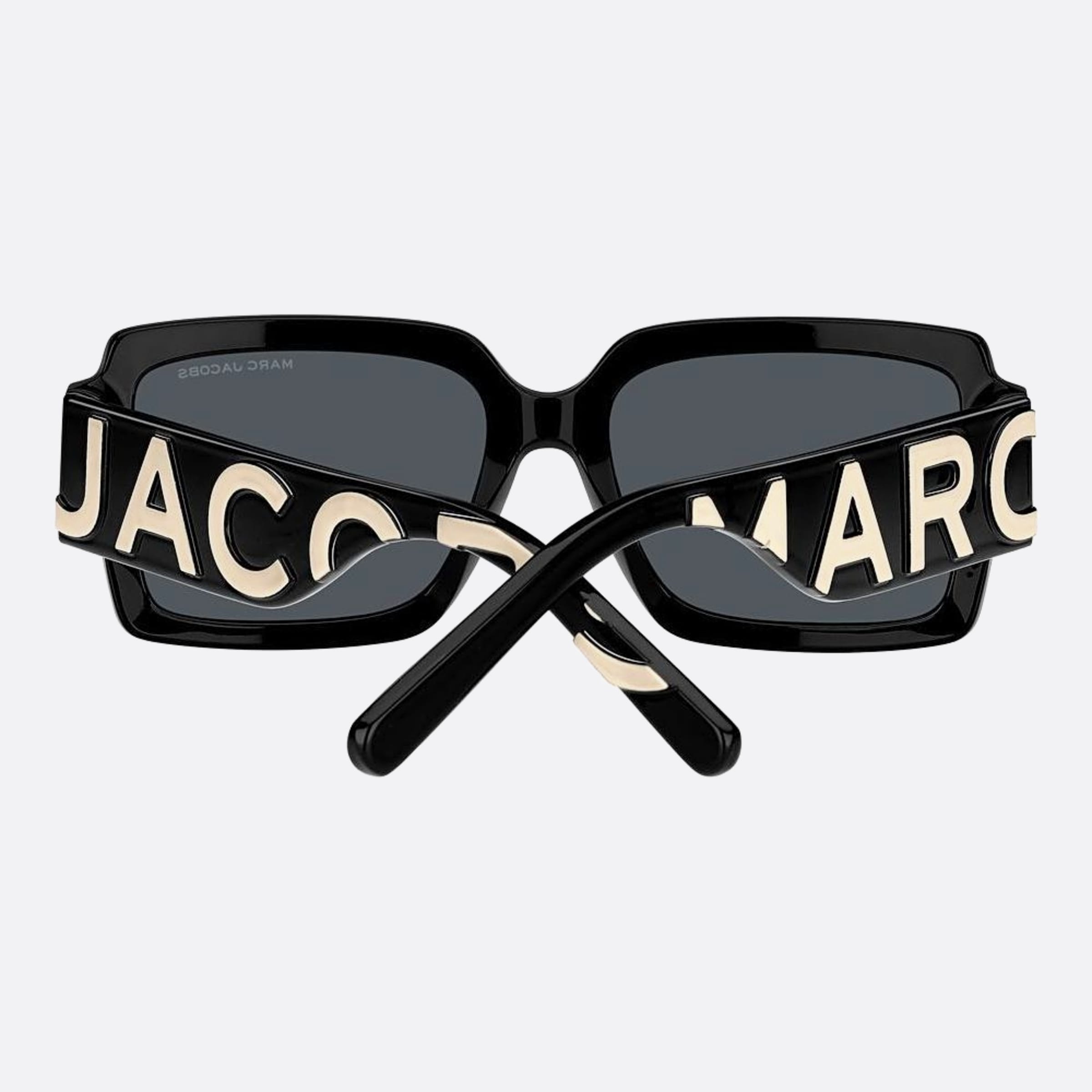 Marc 55mm Women's Jacobs Marc 80s Black Squared Sunglasses - Detail View
