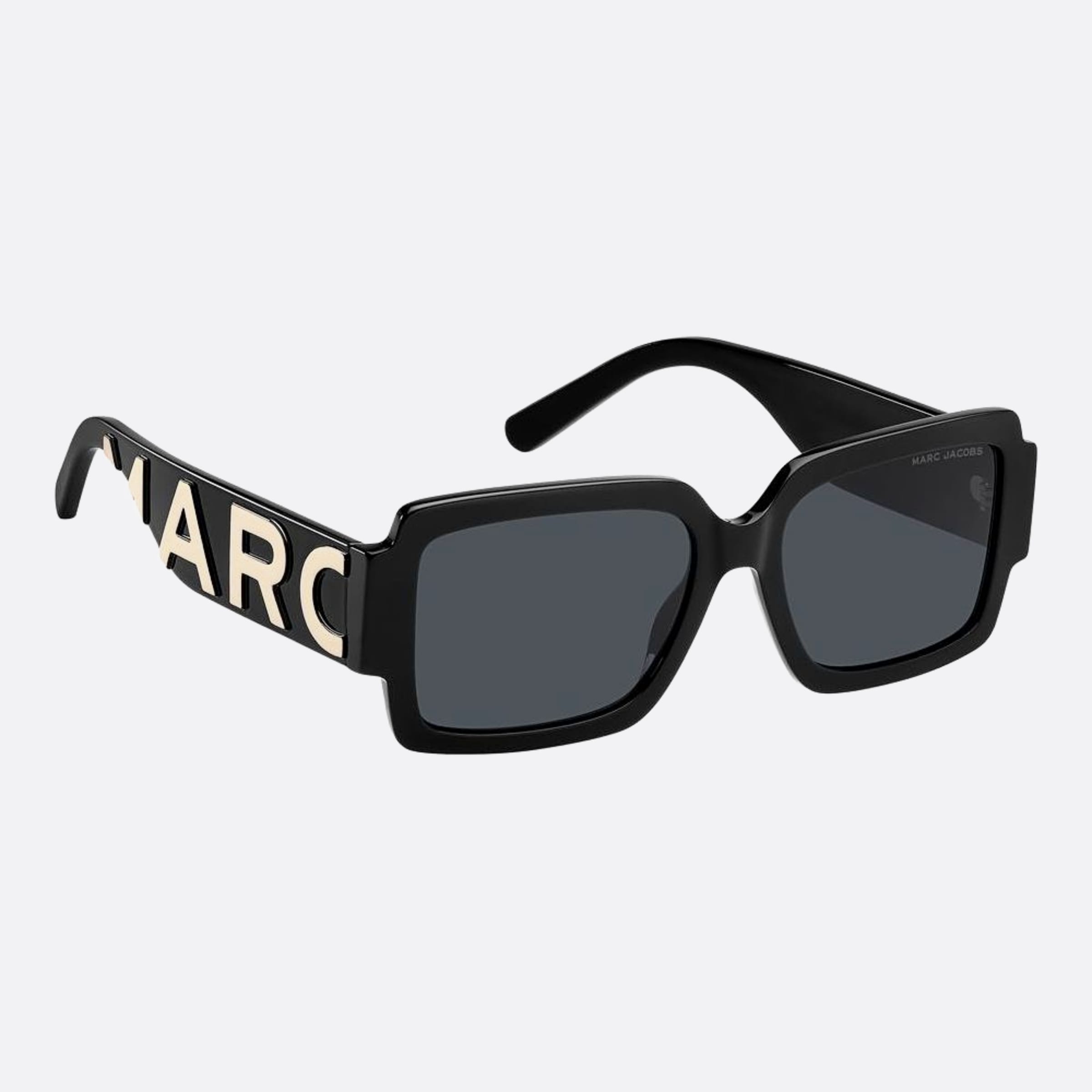 Marc 55mm Women's Jacobs Marc 80s Black Squared Sunglasses - Lifestyle Shot