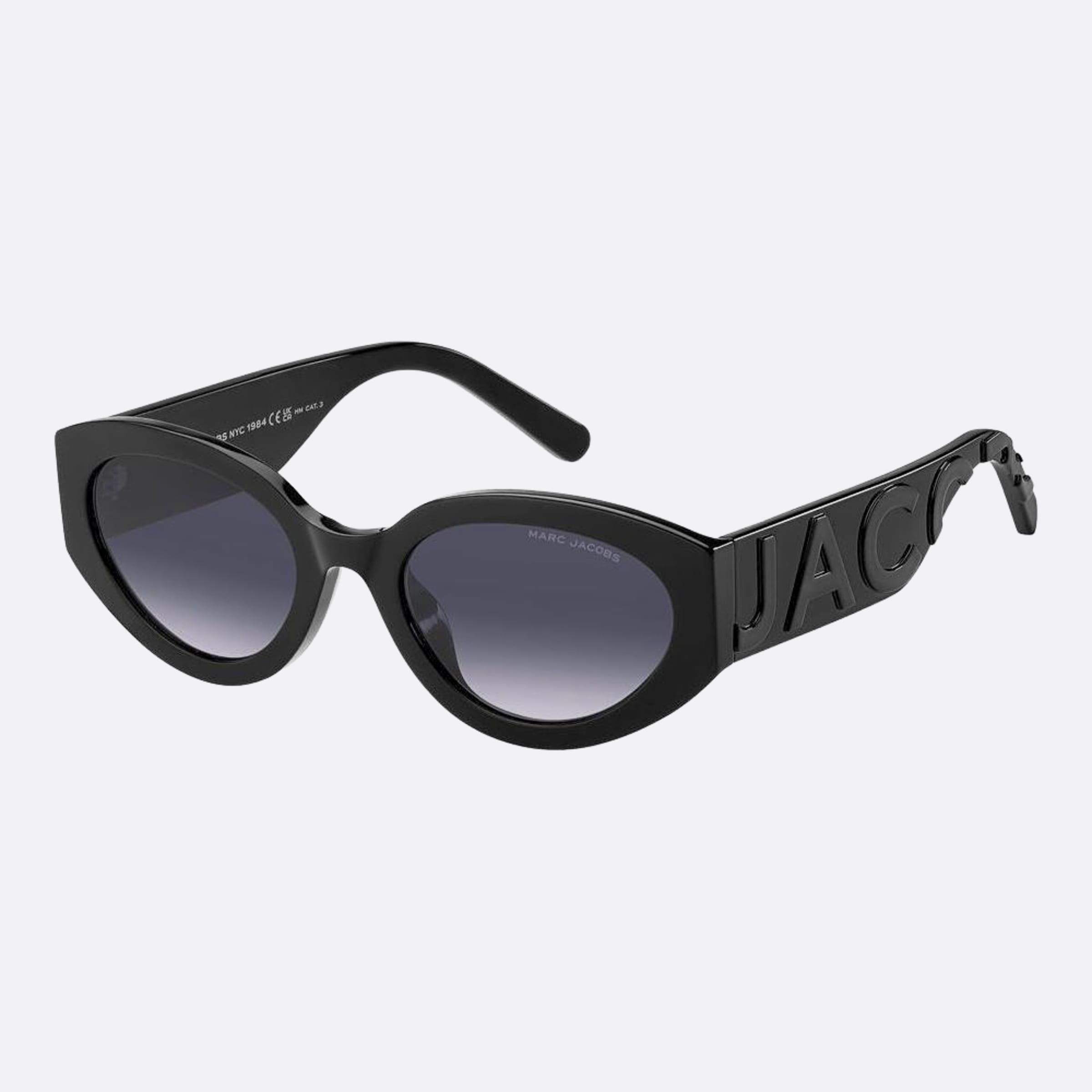 Marc 54mm Jacobs Marc 08a Black Squared Women Sunglasses - Side View
