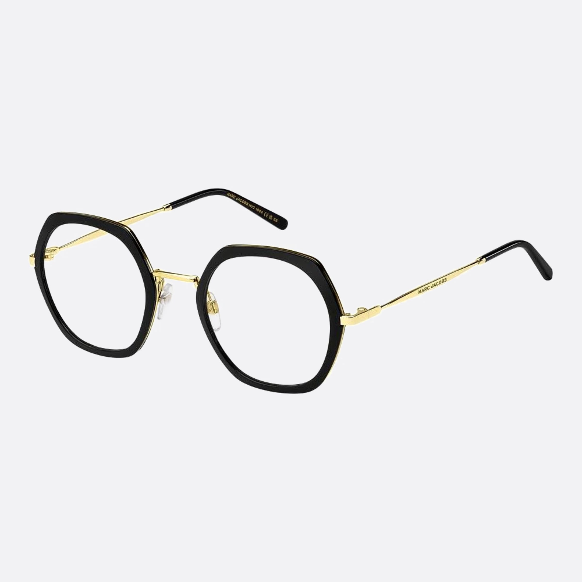 Marc 51mm Jacobs Marc 2m2 Black Geometric Women Eyeglasses - Side View