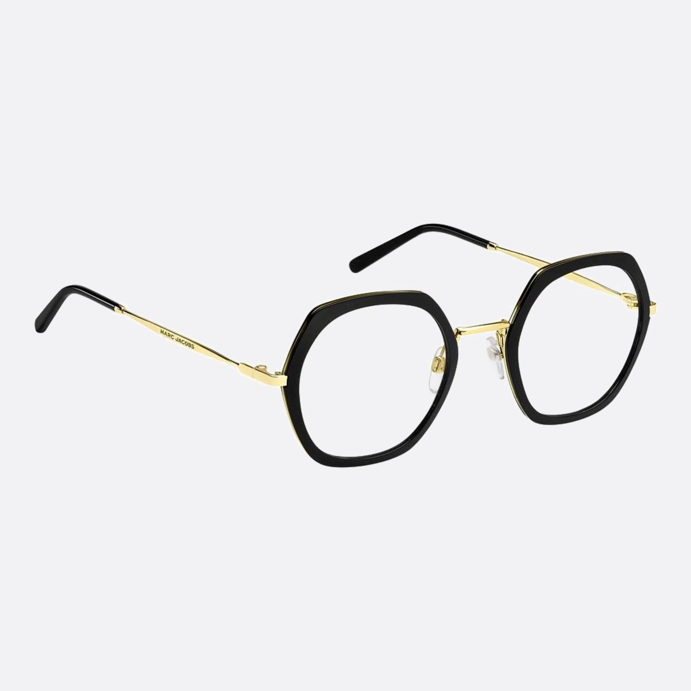 Marc 51mm Jacobs Marc 2m2 Black Geometric Women Eyeglasses - Detail View