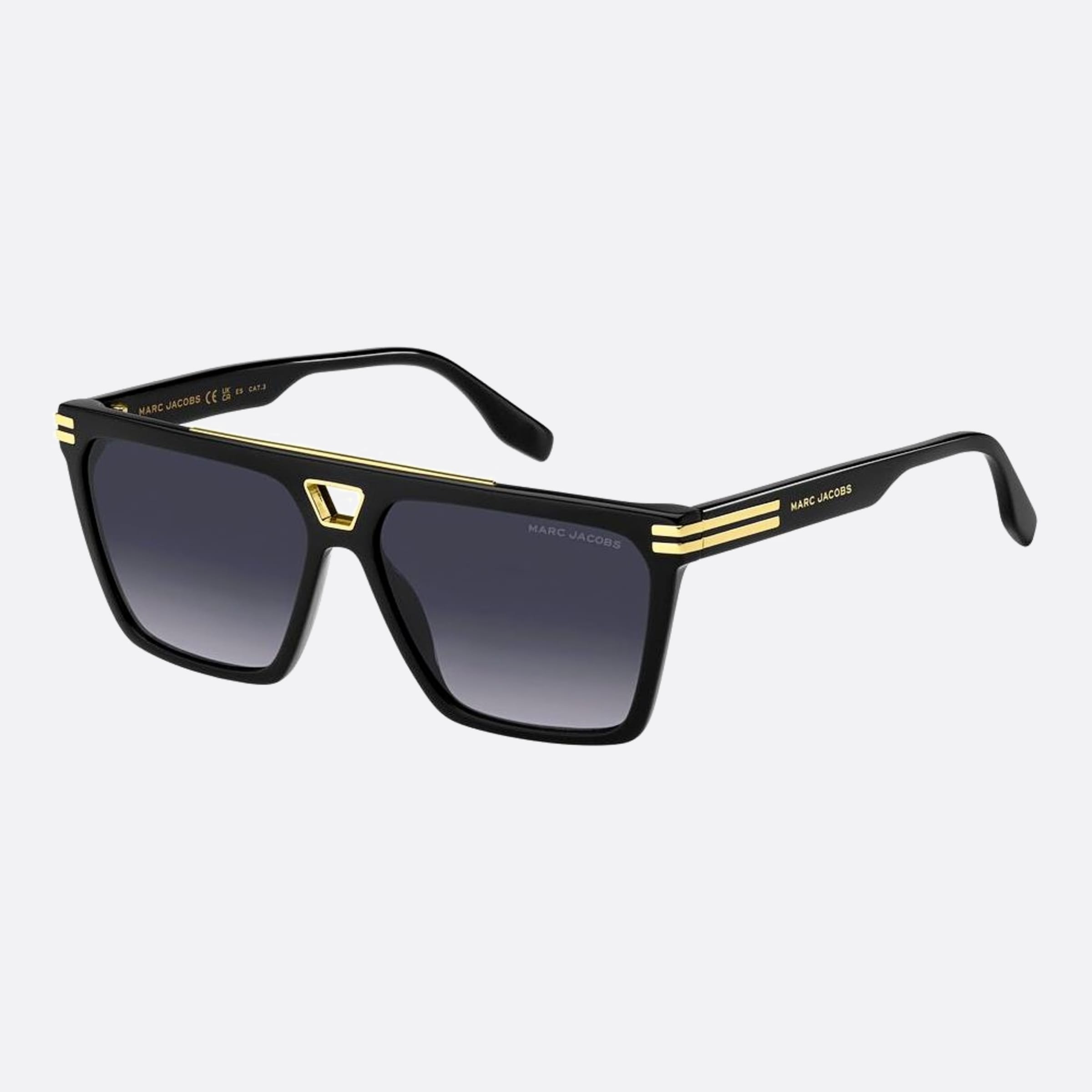 Marc 58mm Jacobs Marc Black Geometric Men Sunglasses - Side View