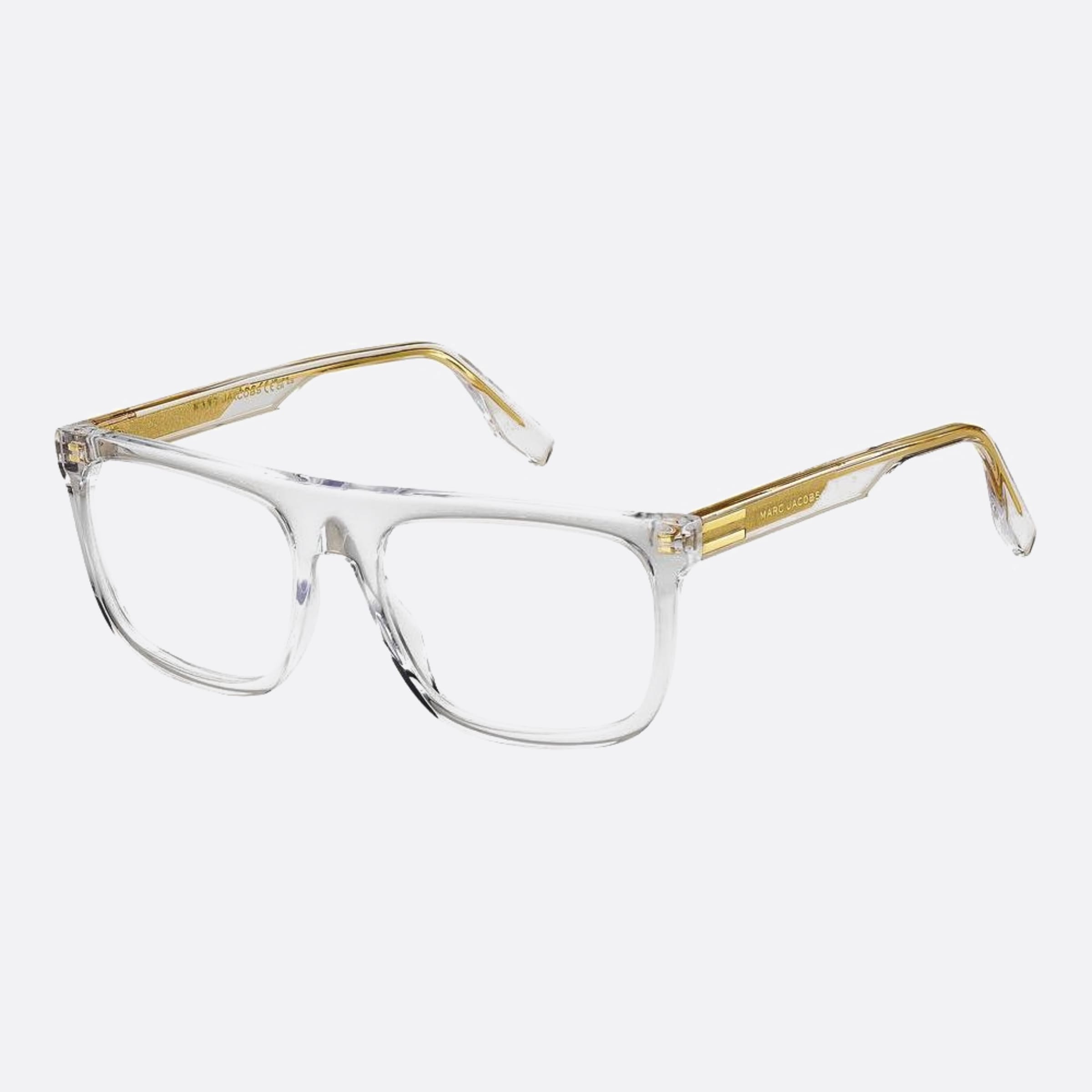 Marc 56mm Jacobs Marc Transparent Geometric Men Eyeglasses - Side View