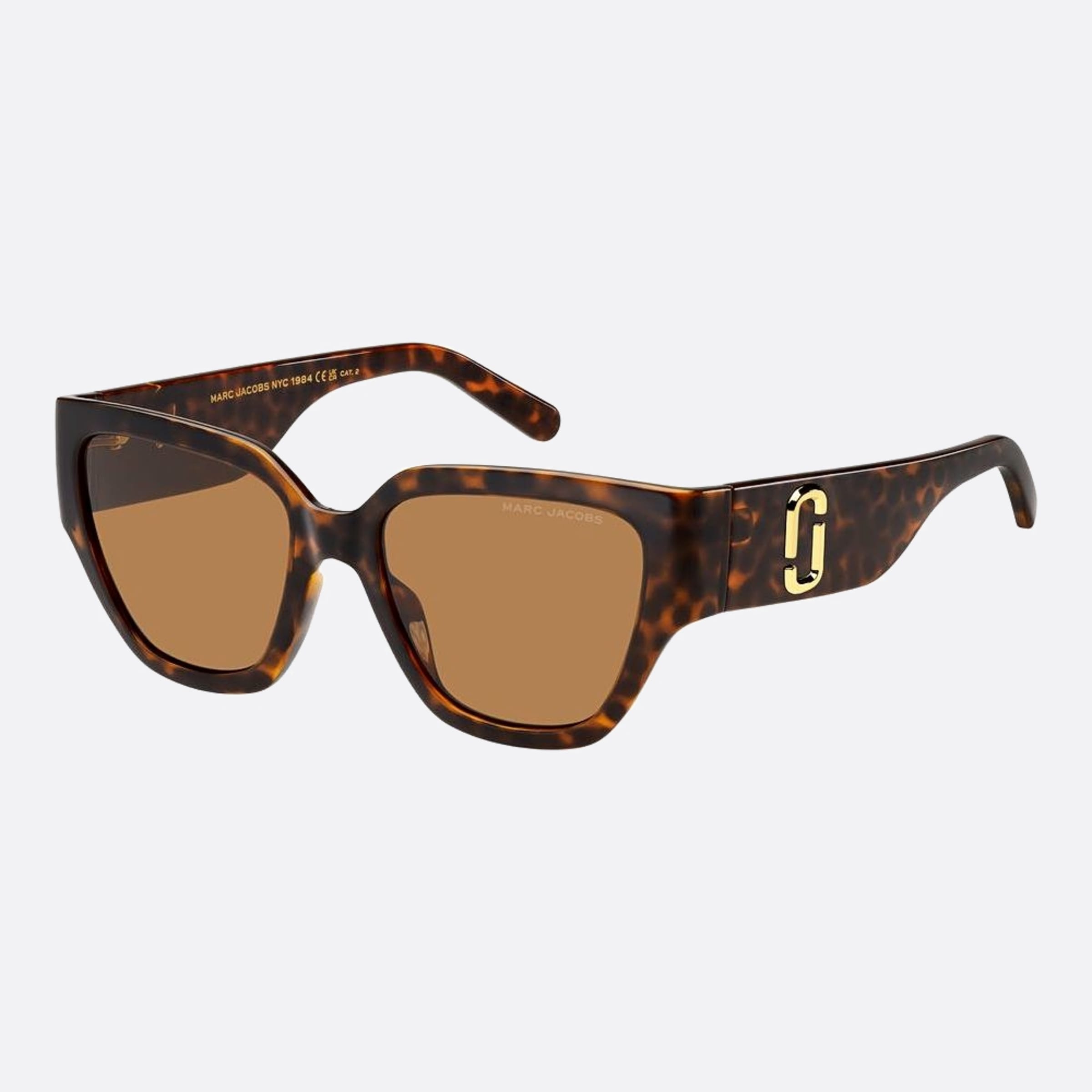 Marc 54mm Women's Jacobs Marc Havana Rectangle Sunglasses - Side View