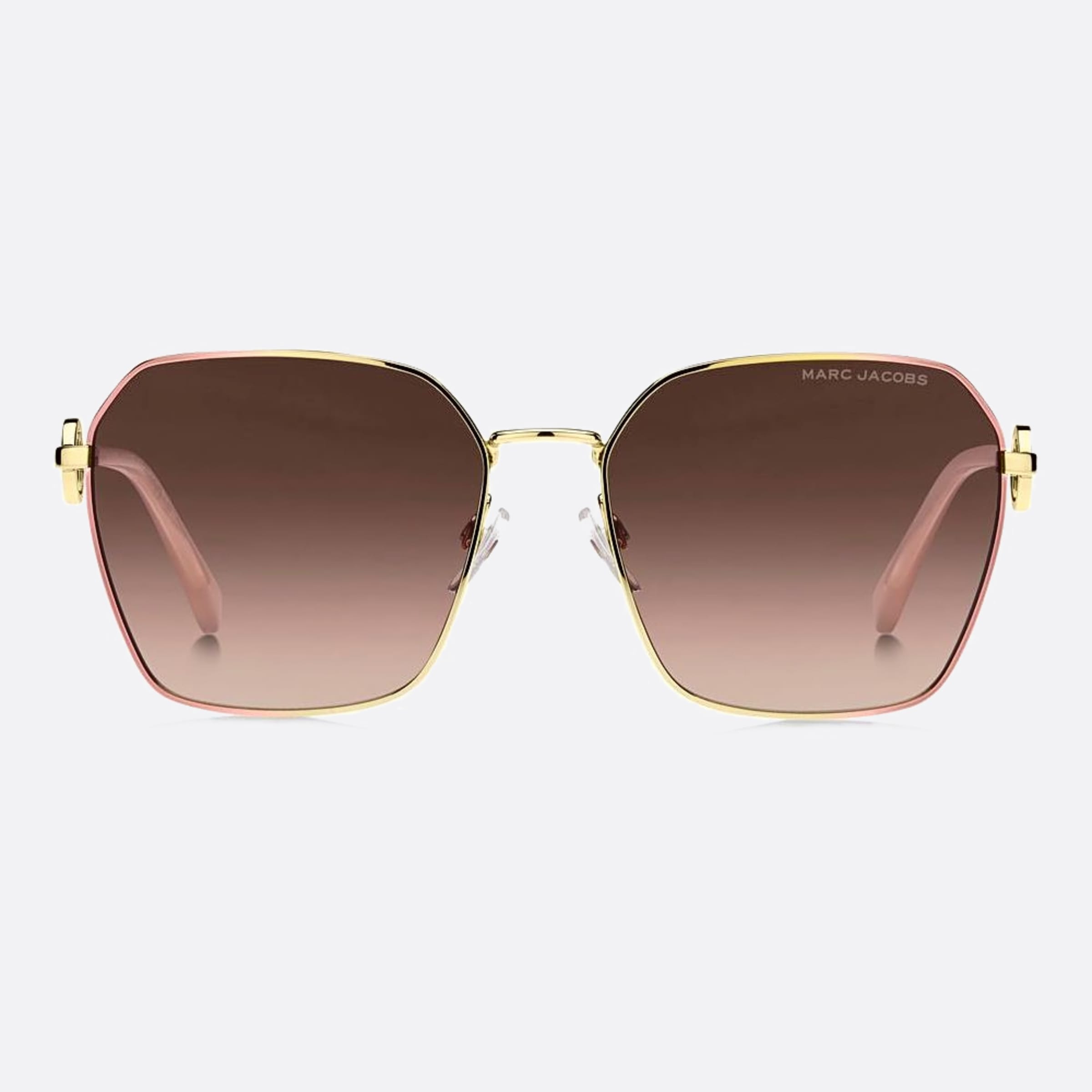 Marc 58mm Jacobs Marc Eyr Gold Rectangle Women Sunglasses - Main View