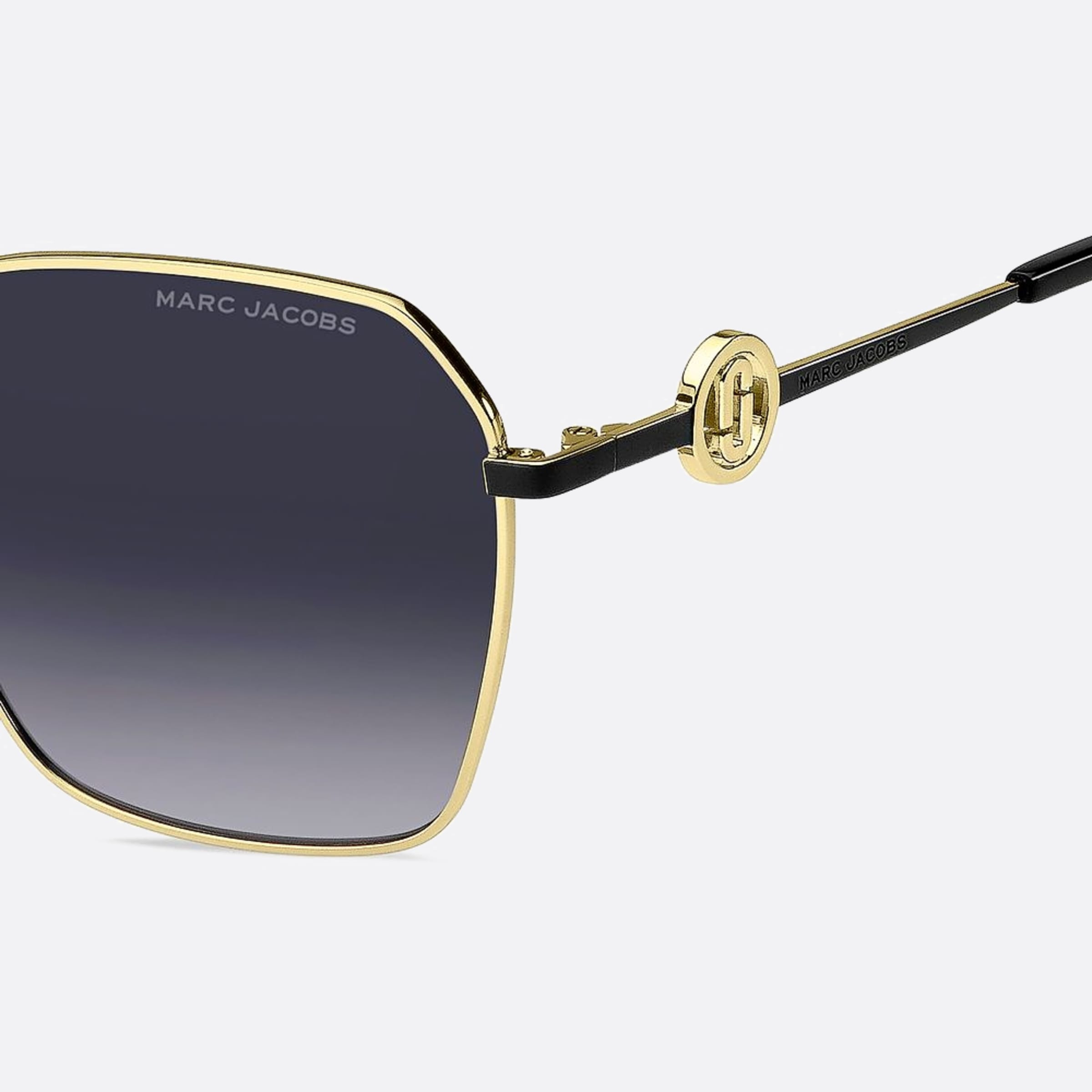 Marc 58mm Jacobs Marc Rhl Black Rectangle Women Sunglasses - Detail View