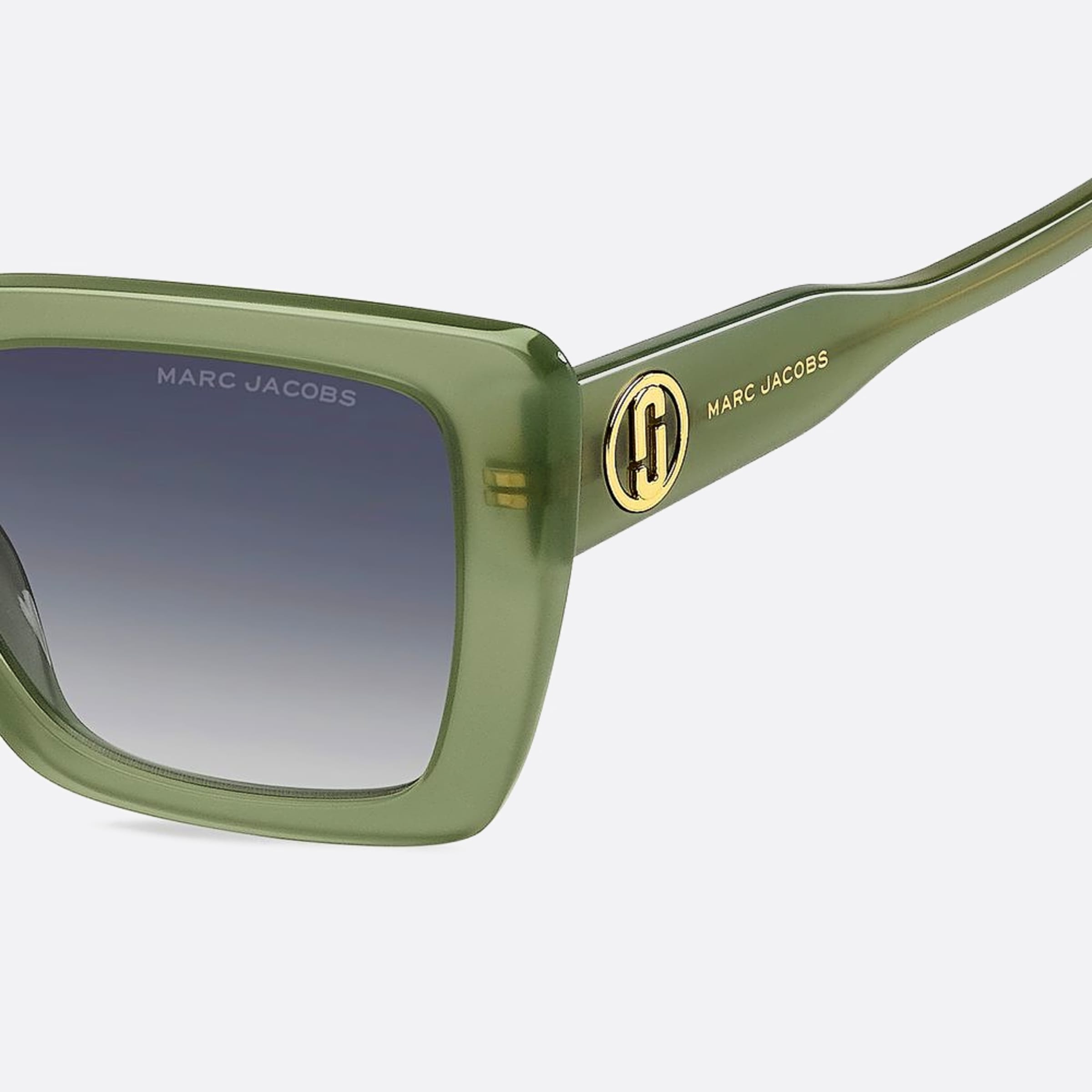 Marc 52mm Jacobs Marc 1ed Green Squared Women Sunglasses - Detail View