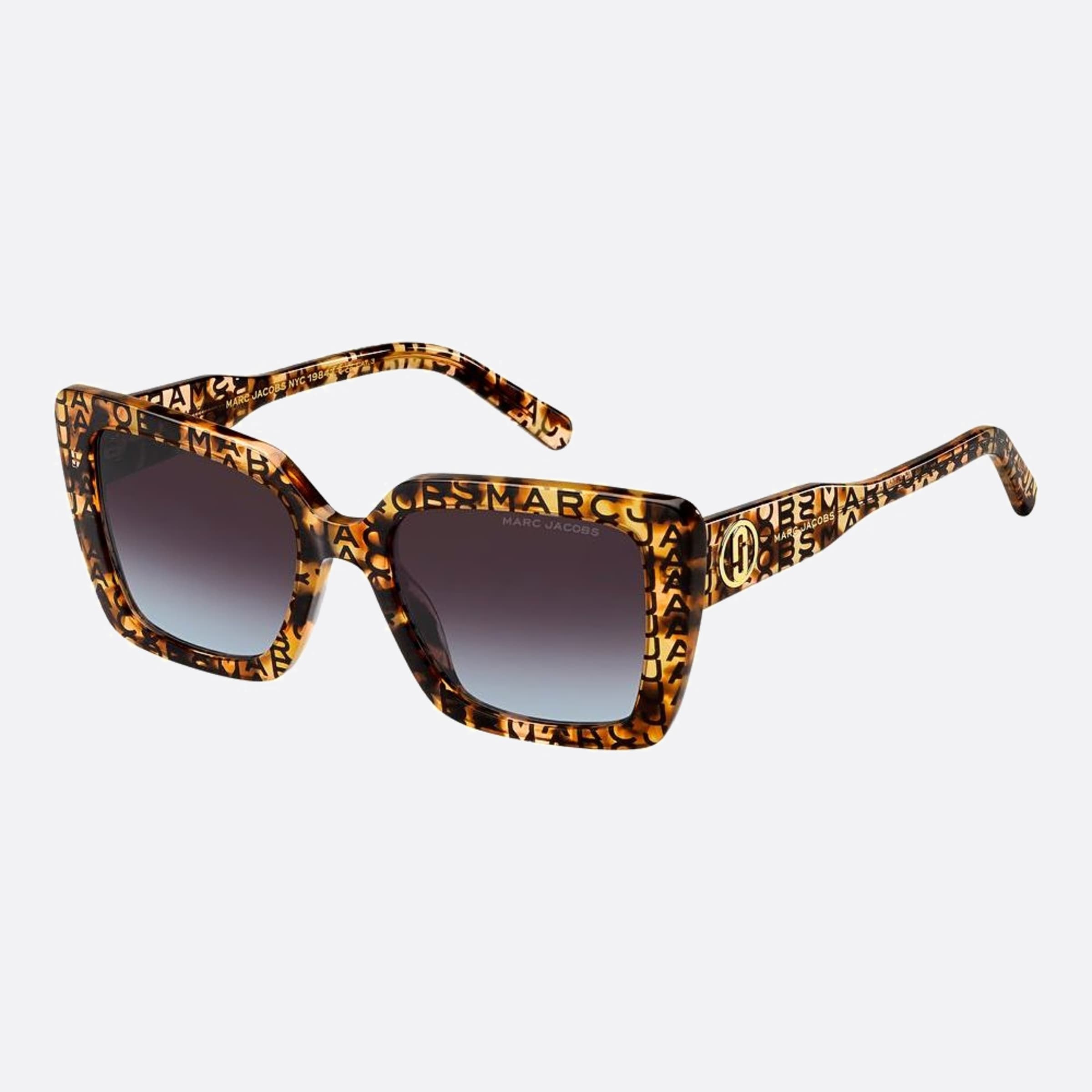 Marc 52mm Jacobs Marc H7p Havana Squared Women Sunglasses - Side View