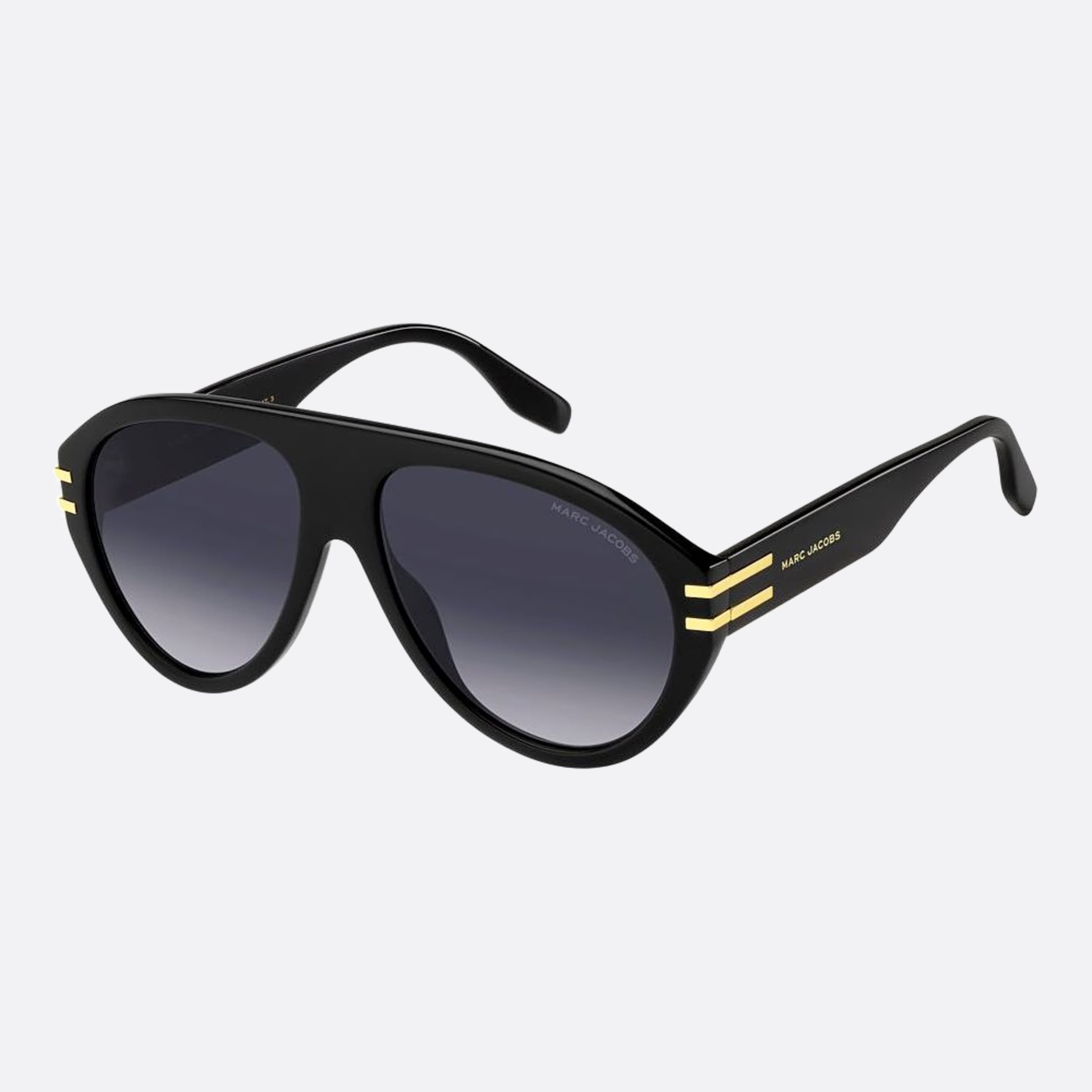 Marc 58mm Jacobs Marc Black Pilot Men Sunglasses - Side View