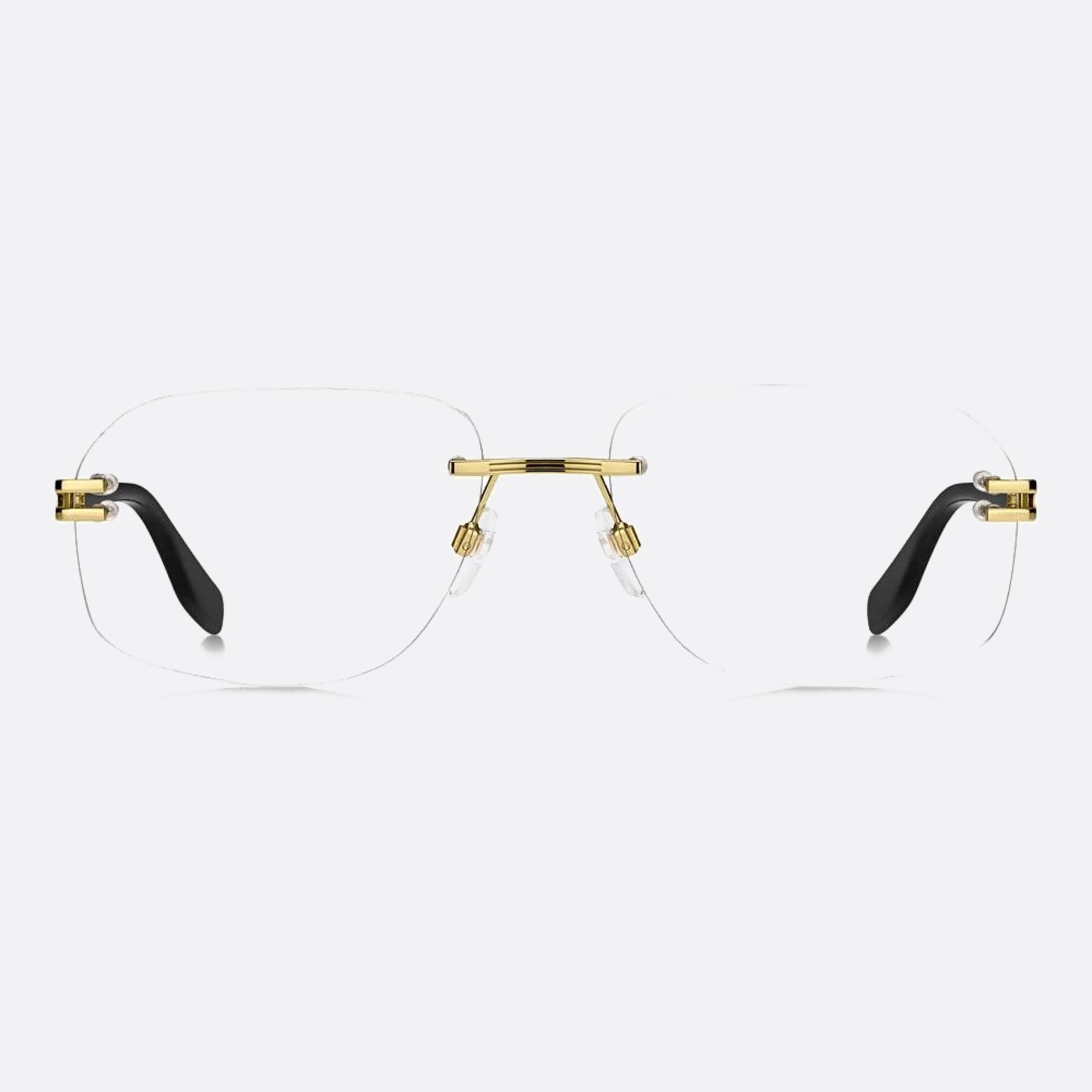 Marc 59mm Jacobs Marc Rhl Black Oval Men Eyeglasses - Main View
