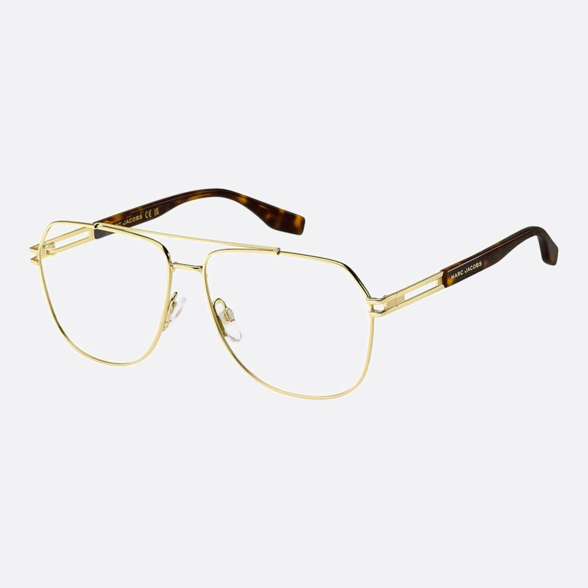 Marc 60mm Jacobs Marc 06j Havana Rectangle Men Eyeglasses - Side View
