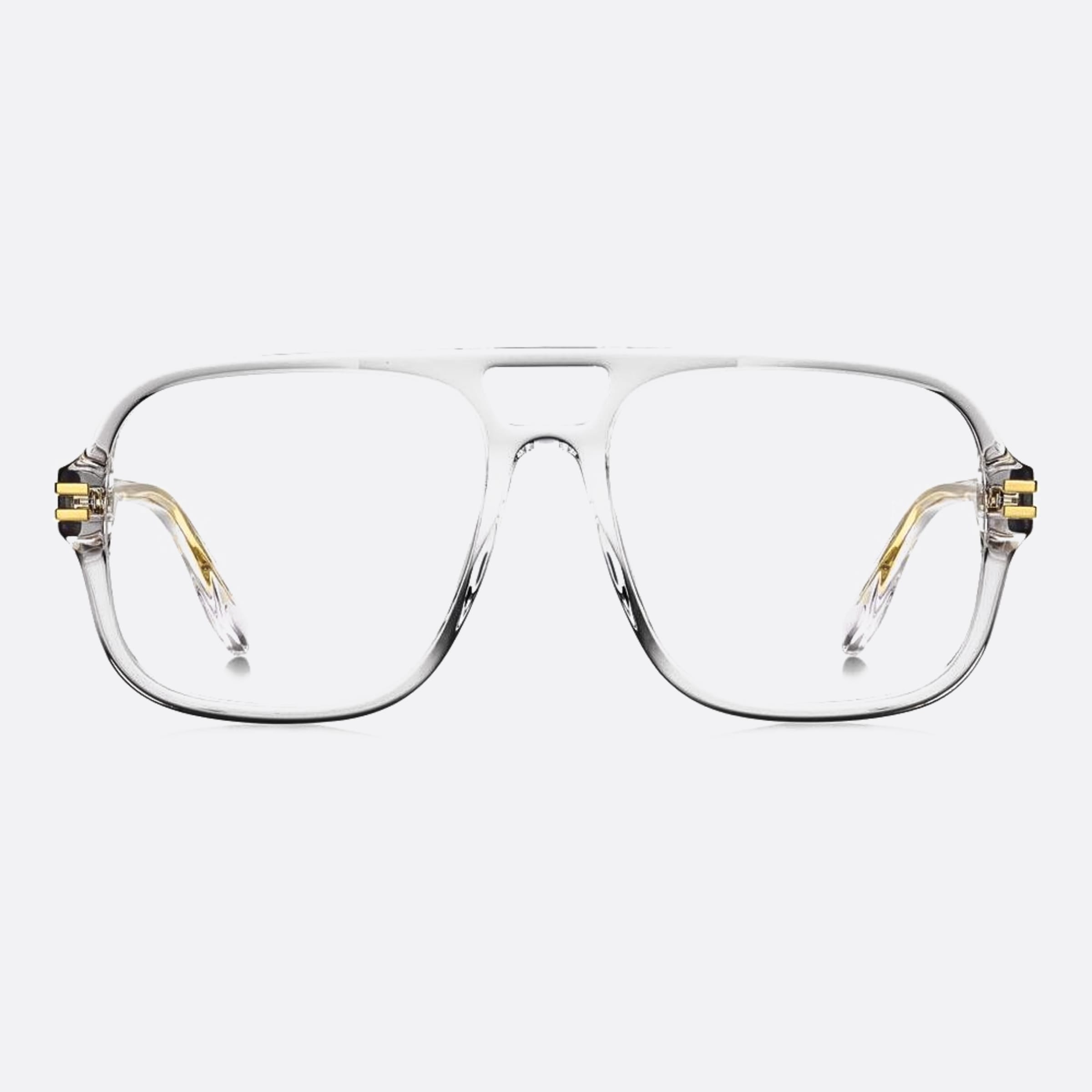 Marc 58mm Jacobs Marc Transparent Rectangle Men Eyeglasses - Main View