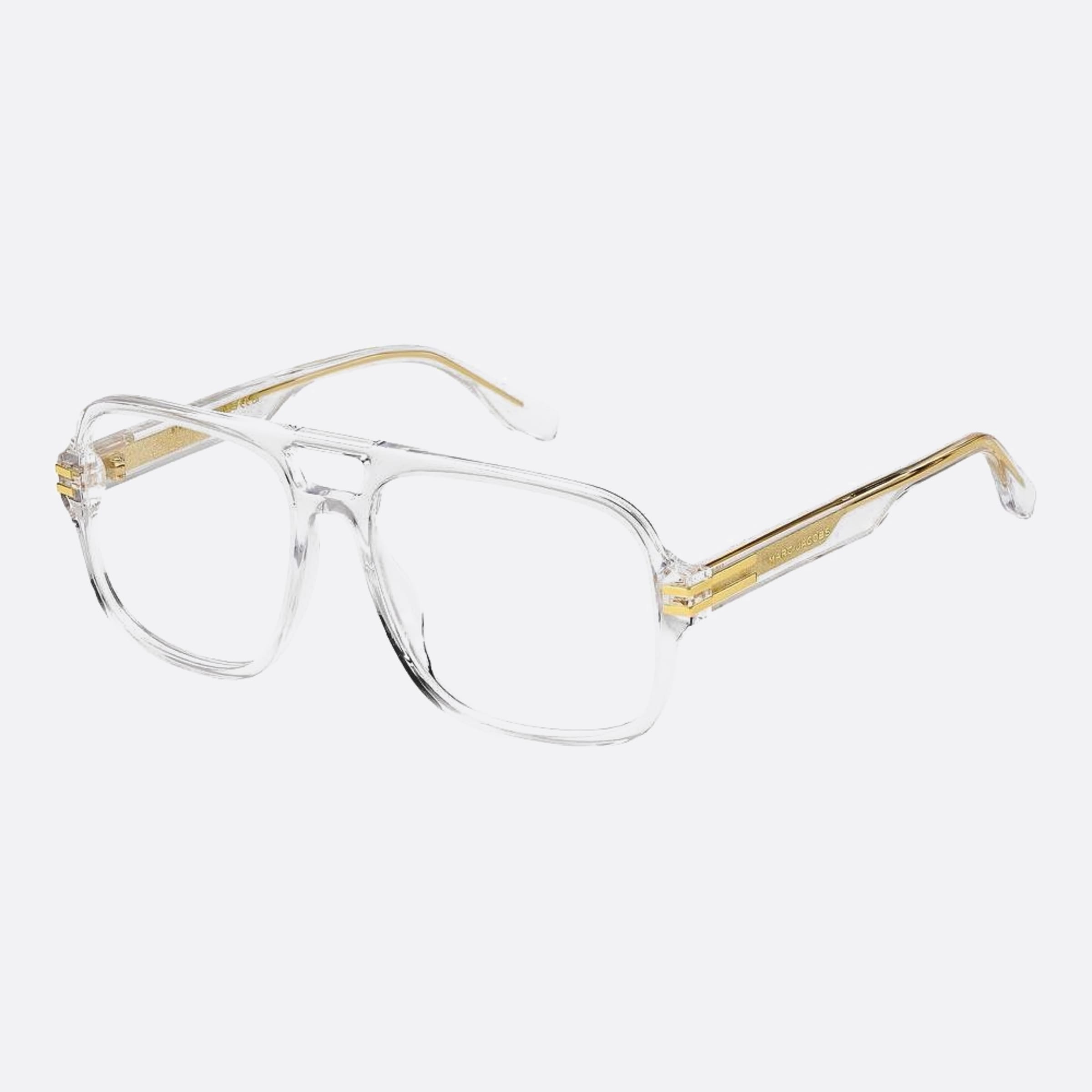 Marc 58mm Jacobs Marc Transparent Rectangle Men Eyeglasses - Side View