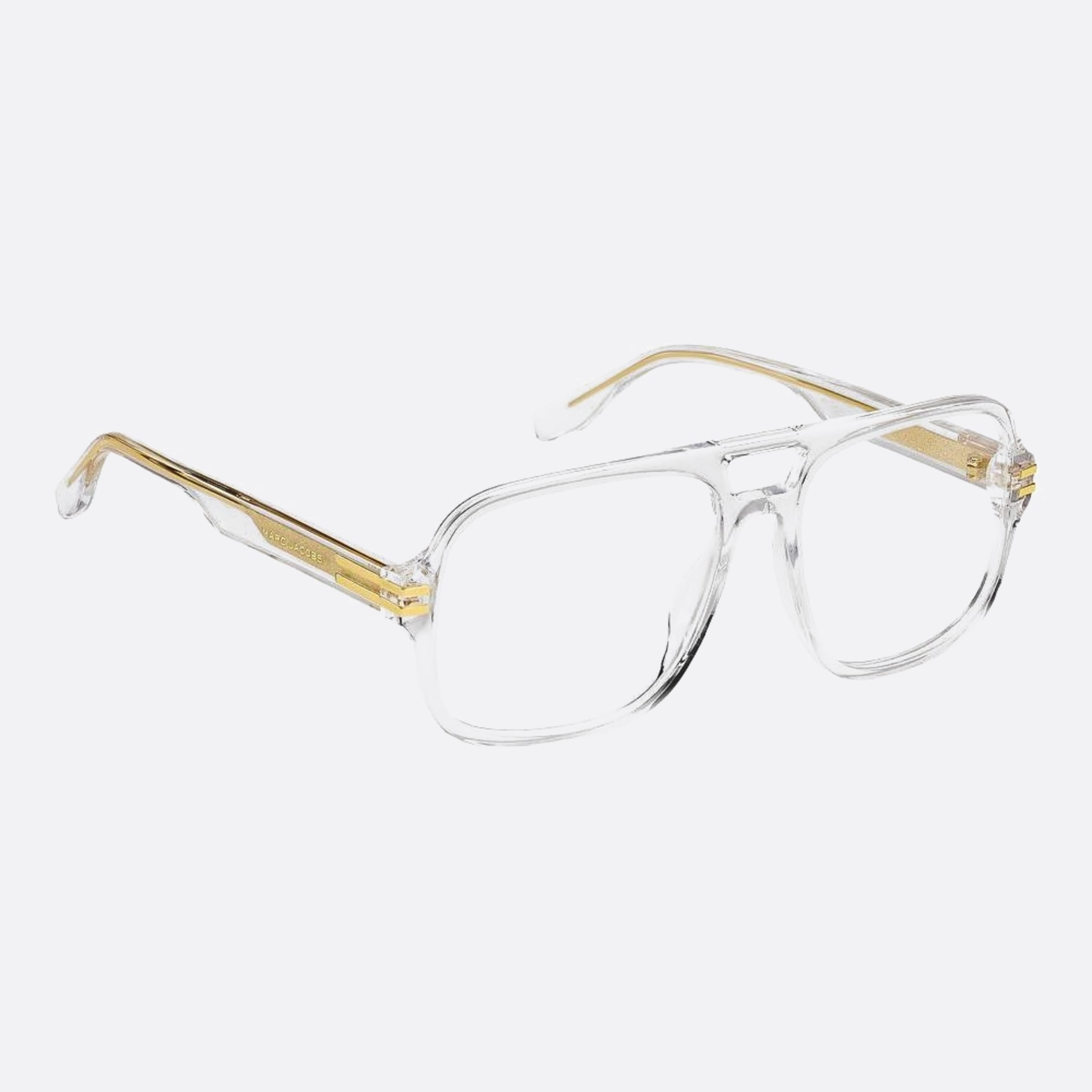 Marc 58mm Jacobs Marc Transparent Rectangle Men Eyeglasses - Detail View