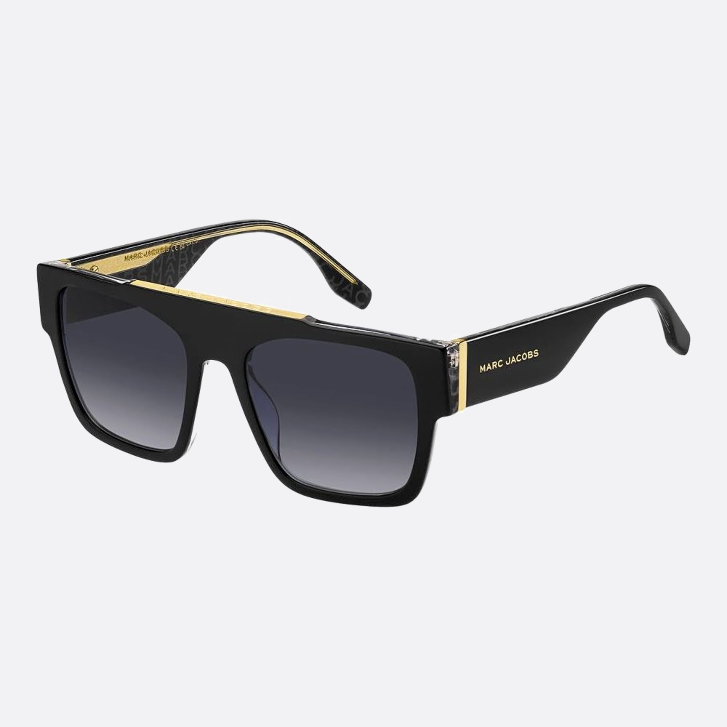 Marc 54mm Jacobs Marc 1ei Black Rectangle Men Sunglasses - Side View