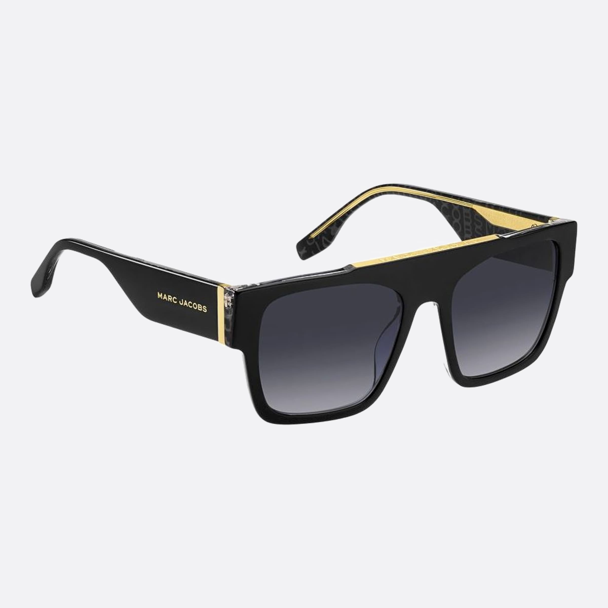 Marc 54mm Jacobs Marc 1ei Black Rectangle Men Sunglasses - Detail View