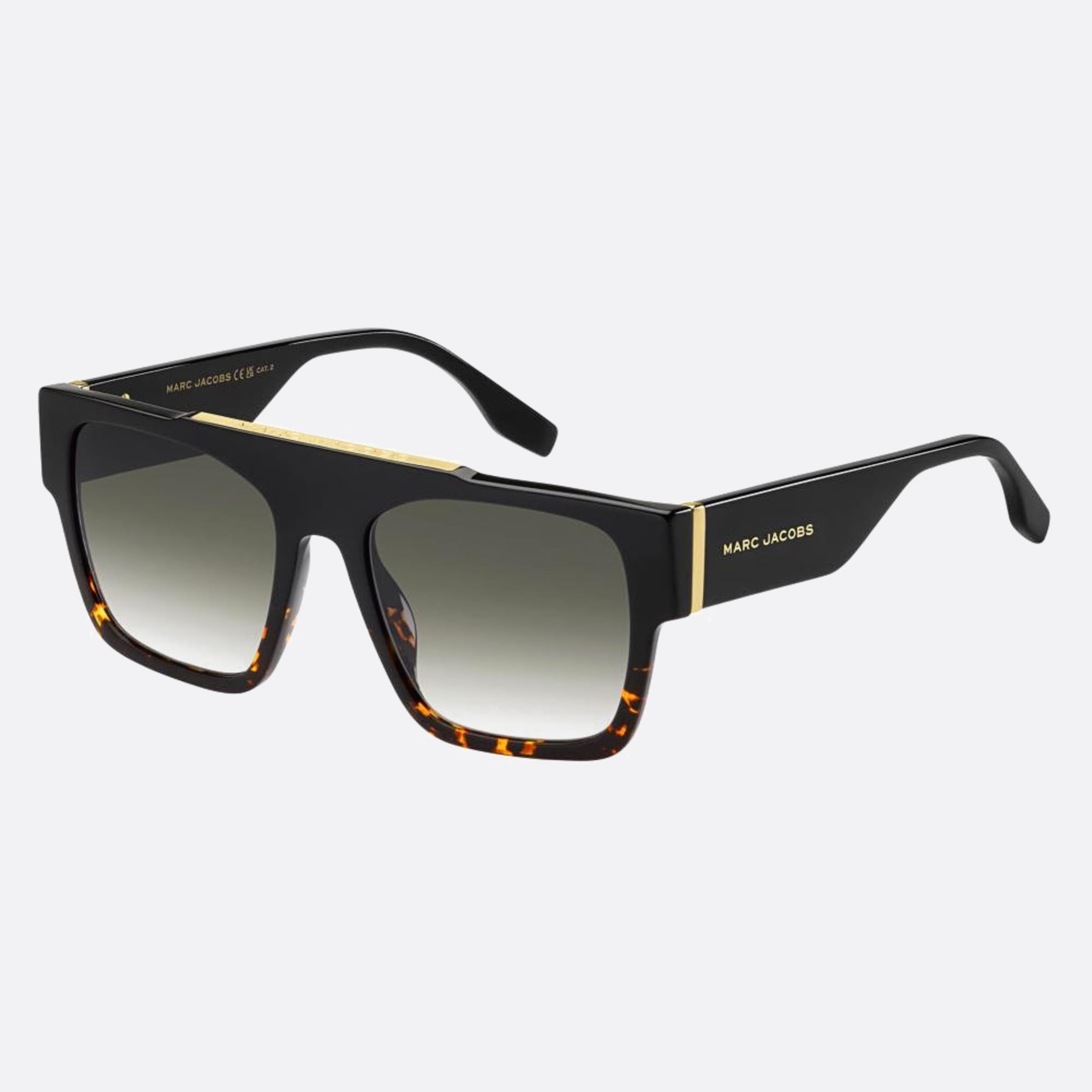 Marc 54mm Jacobs Marc Wr7 Black Rectangle Men Sunglasses - Side View