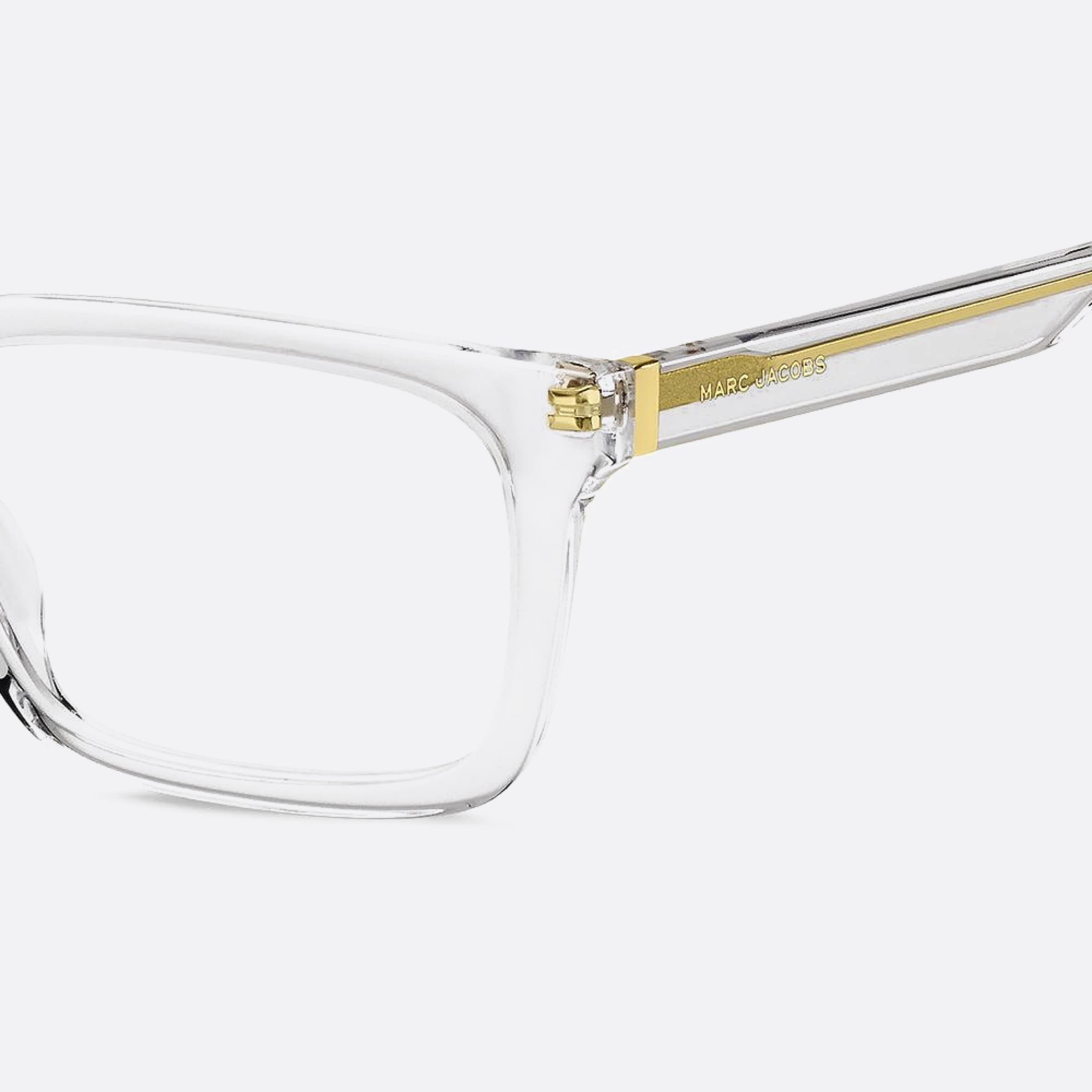 Marc 55mm Jacobs Marc Transparent Rectangle Men Eyeglasses - Detail View