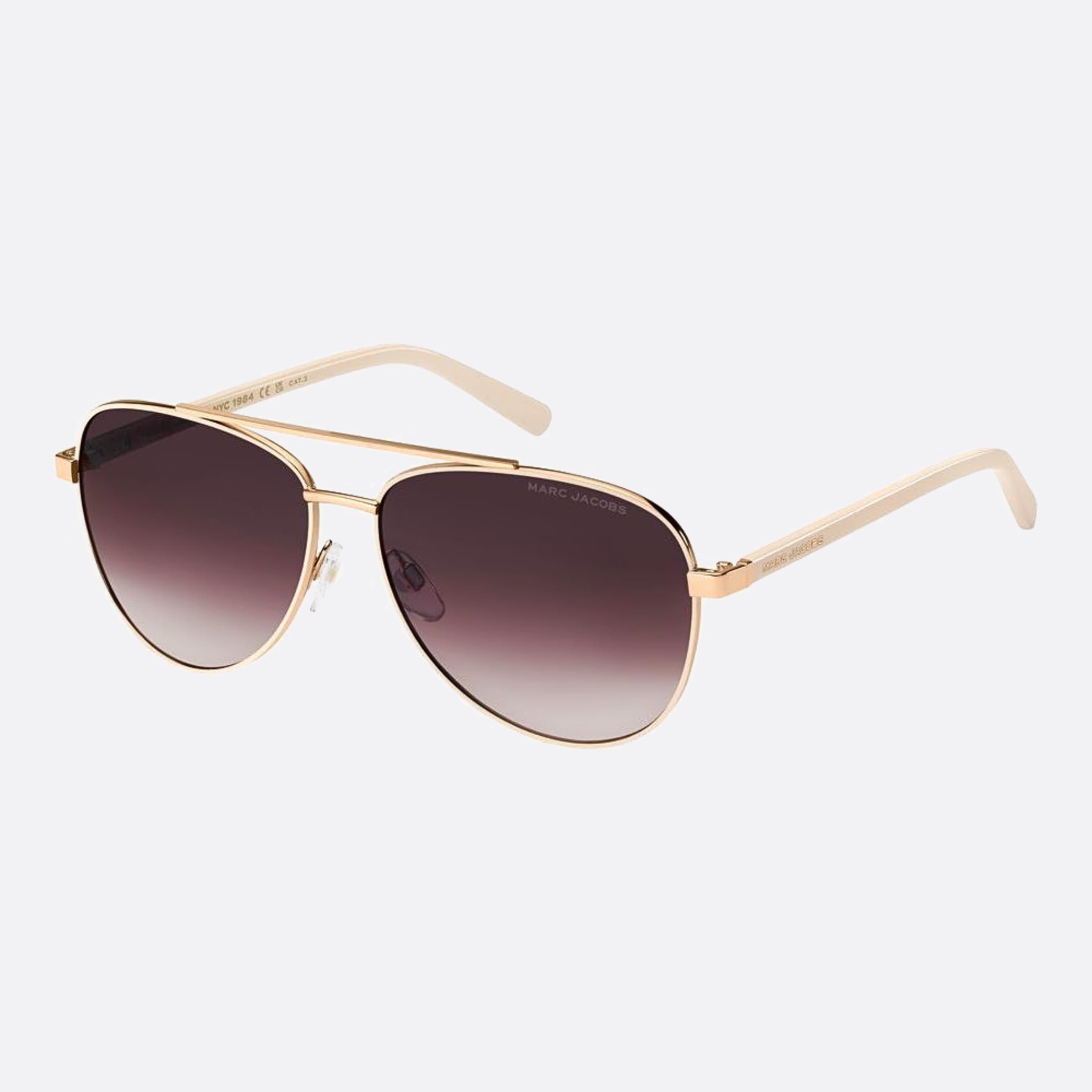 Marc 60mm Jacobs Marc Vvp Gold Pilot Women Sunglasses - Side View