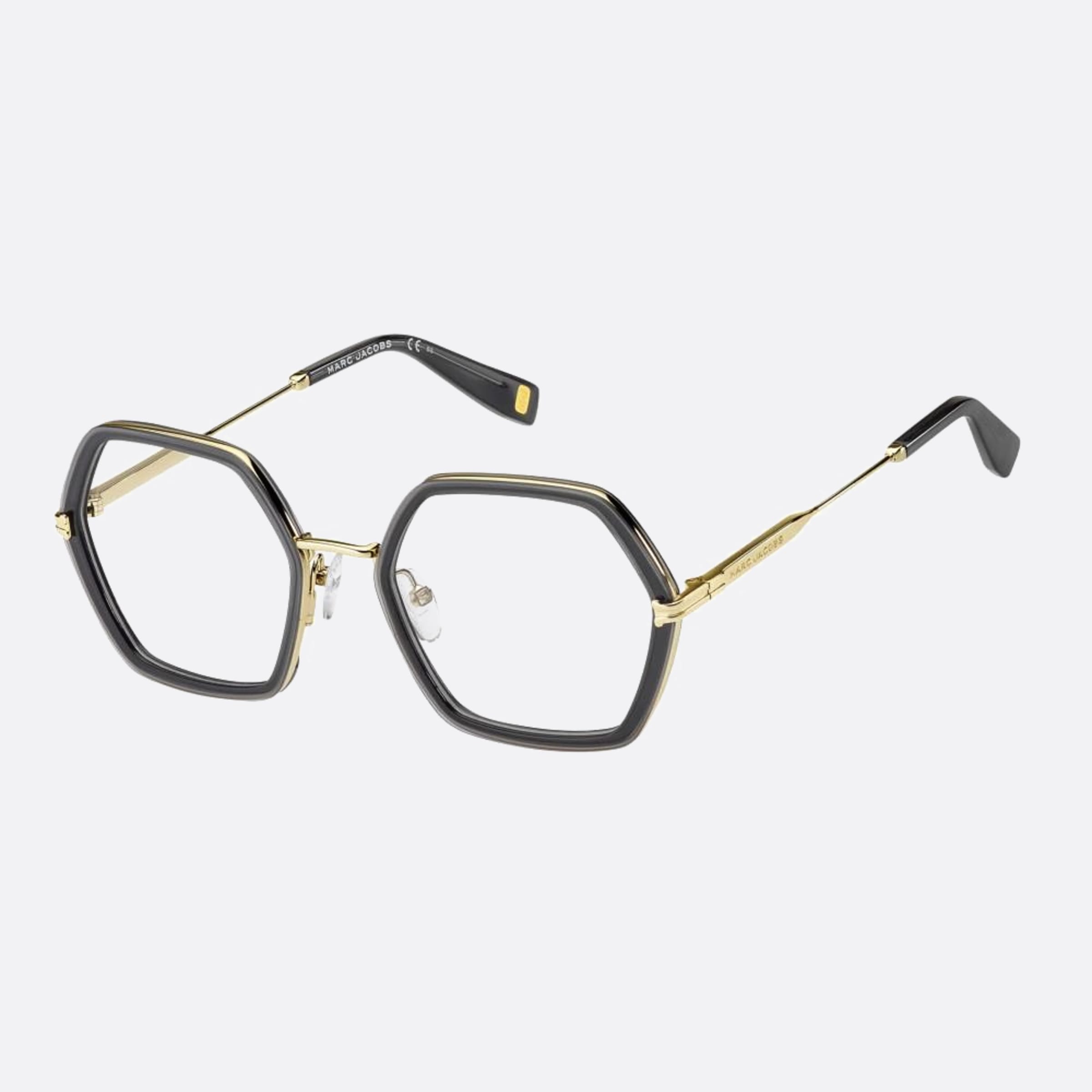 Marc 53mm Jacobs Kb7 Grey Geometric Women Eyeglasses - Side View